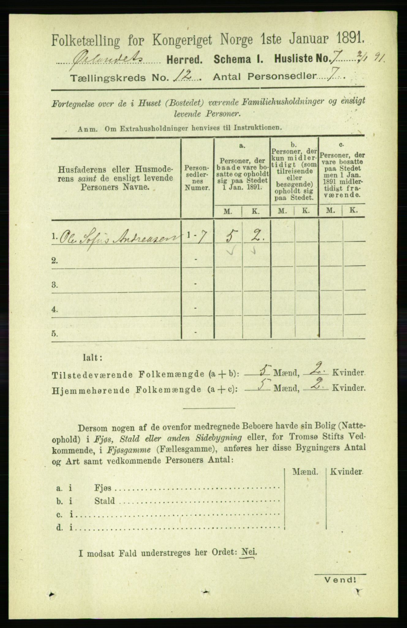 RA, 1891 census for 1621 Ørland, 1891, p. 5180