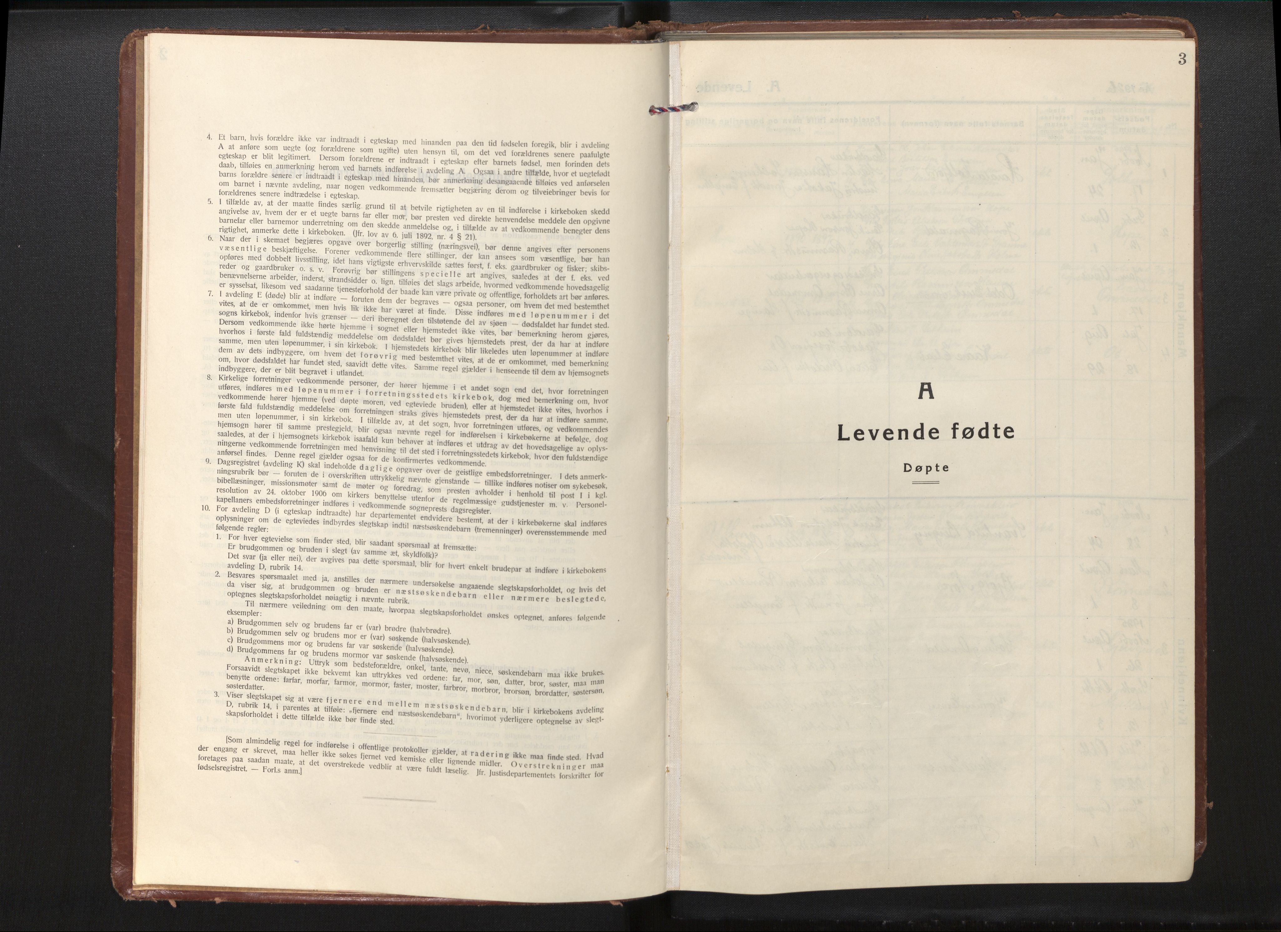 Gloppen sokneprestembete, SAB/A-80101/H/Haa/Haae/L0003: Parish register (official) no. E 3, 1925-1951, p. 2b-3a