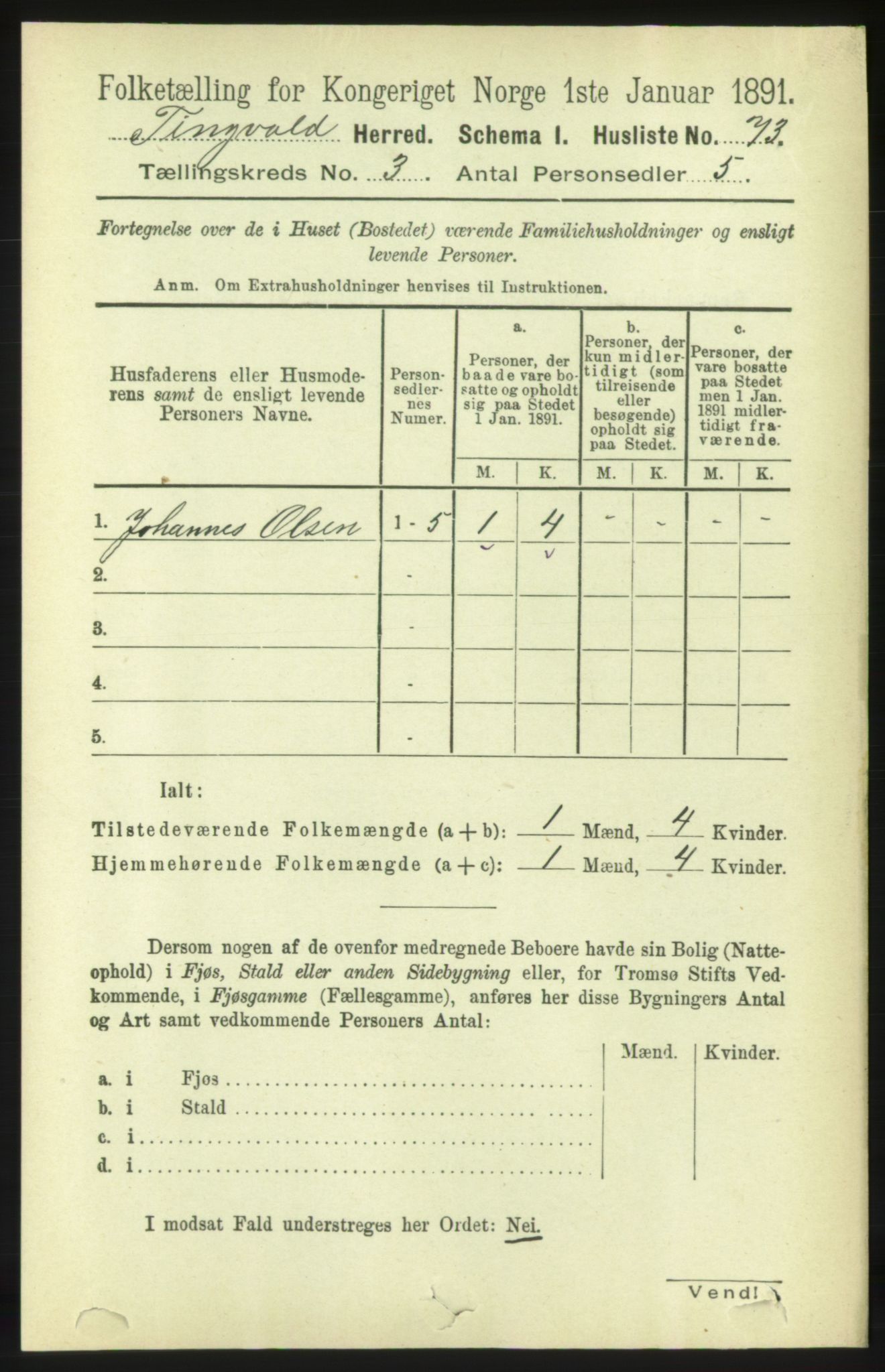 RA, 1891 census for 1560 Tingvoll, 1891, p. 982