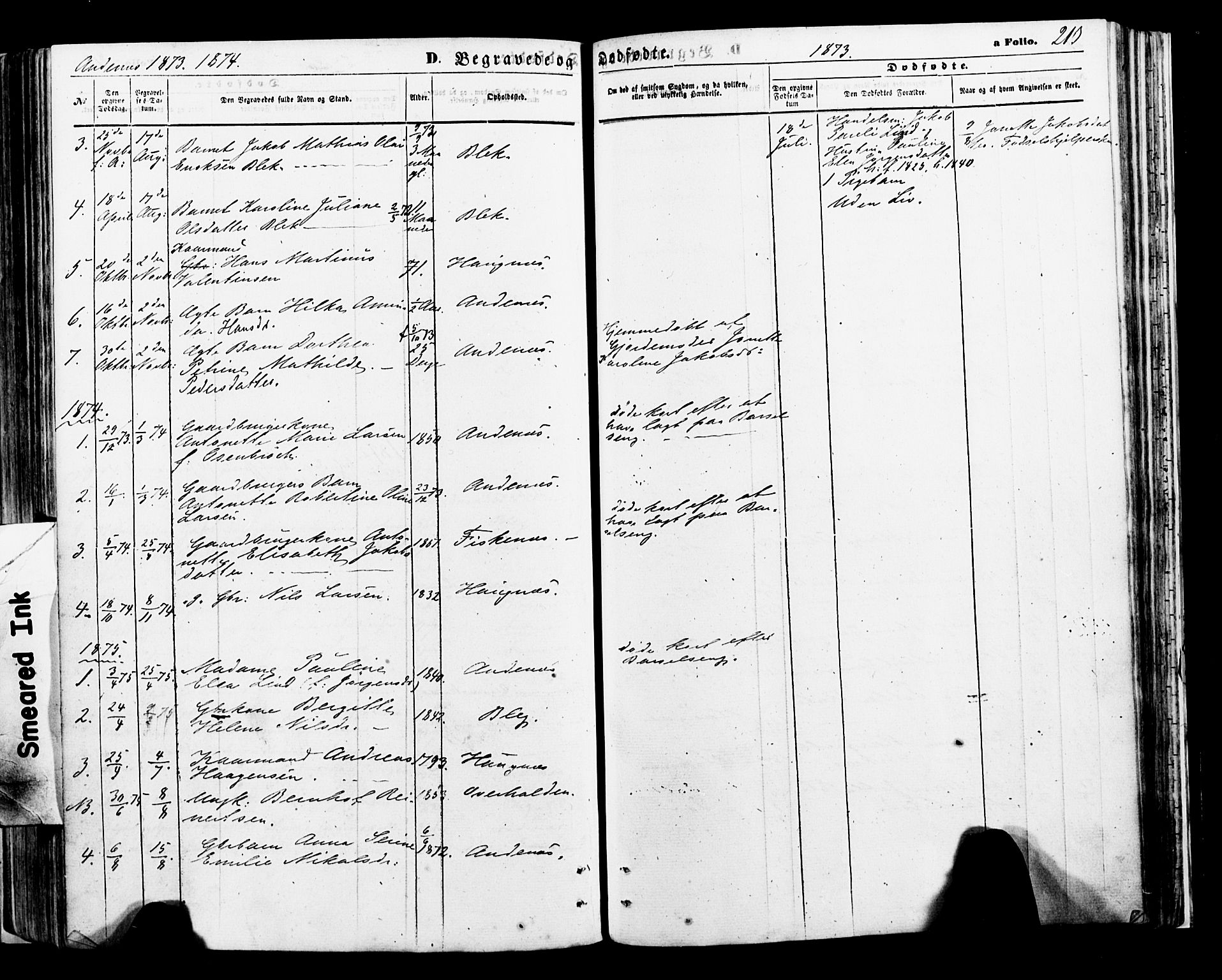 Ministerialprotokoller, klokkerbøker og fødselsregistre - Nordland, AV/SAT-A-1459/897/L1398: Parish register (official) no. 897A05 /2, 1867-1880, p. 213