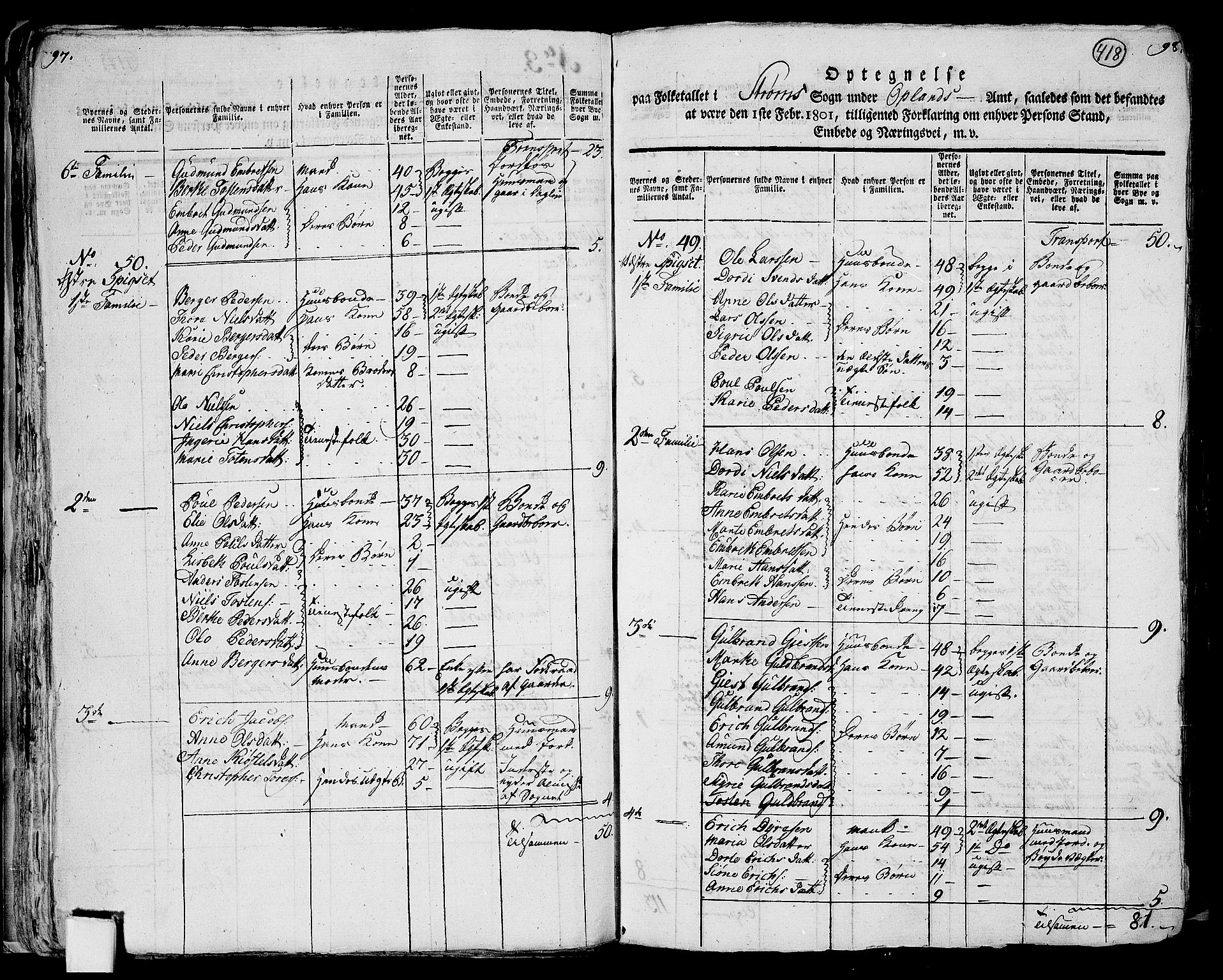 RA, 1801 census for 0419P Strøm, 1801, p. 417b-418a