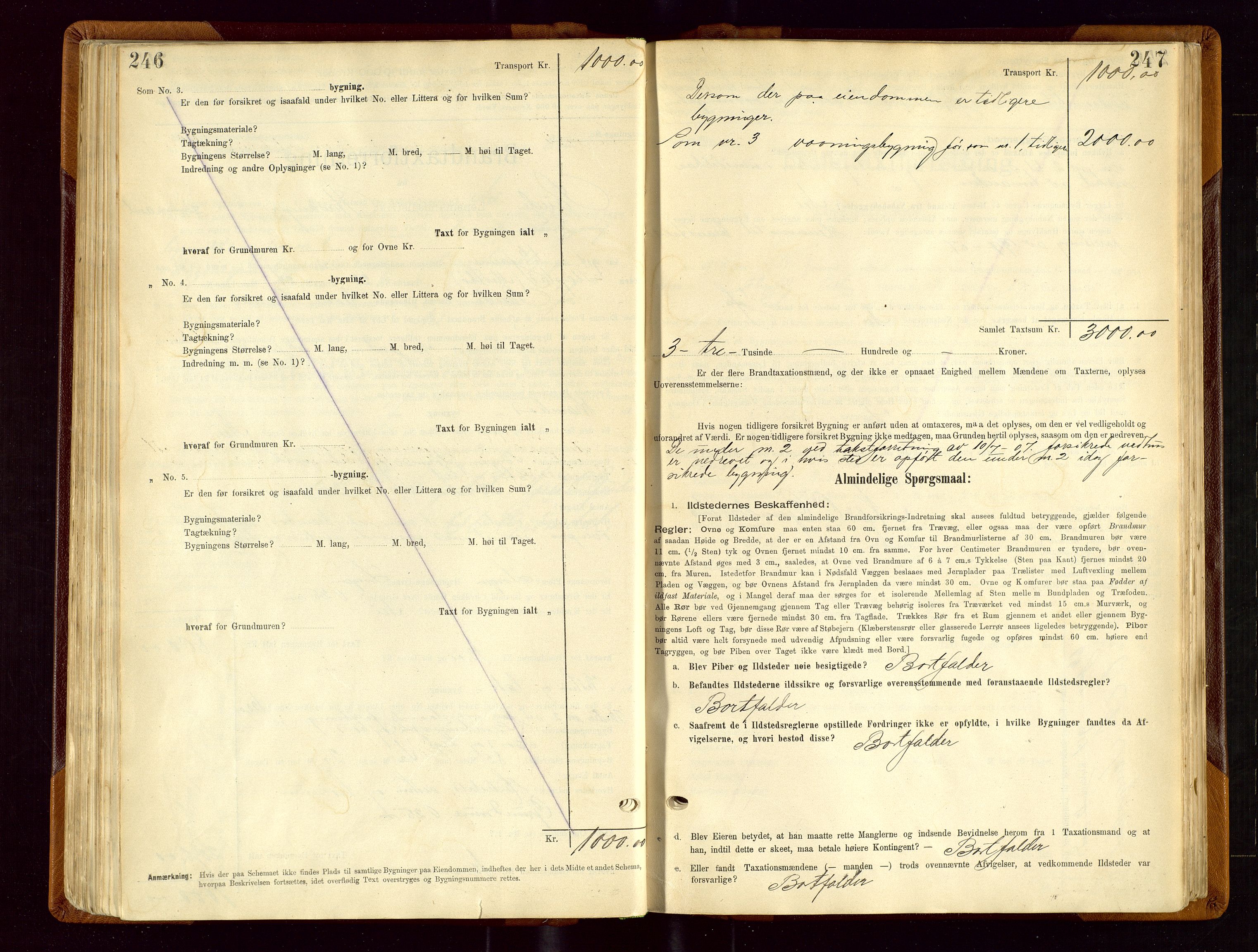 Sauda lensmannskontor, SAST/A-100177/Gob/L0001: Branntakstprotokoll - skjematakst, 1894-1914, p. 246-247
