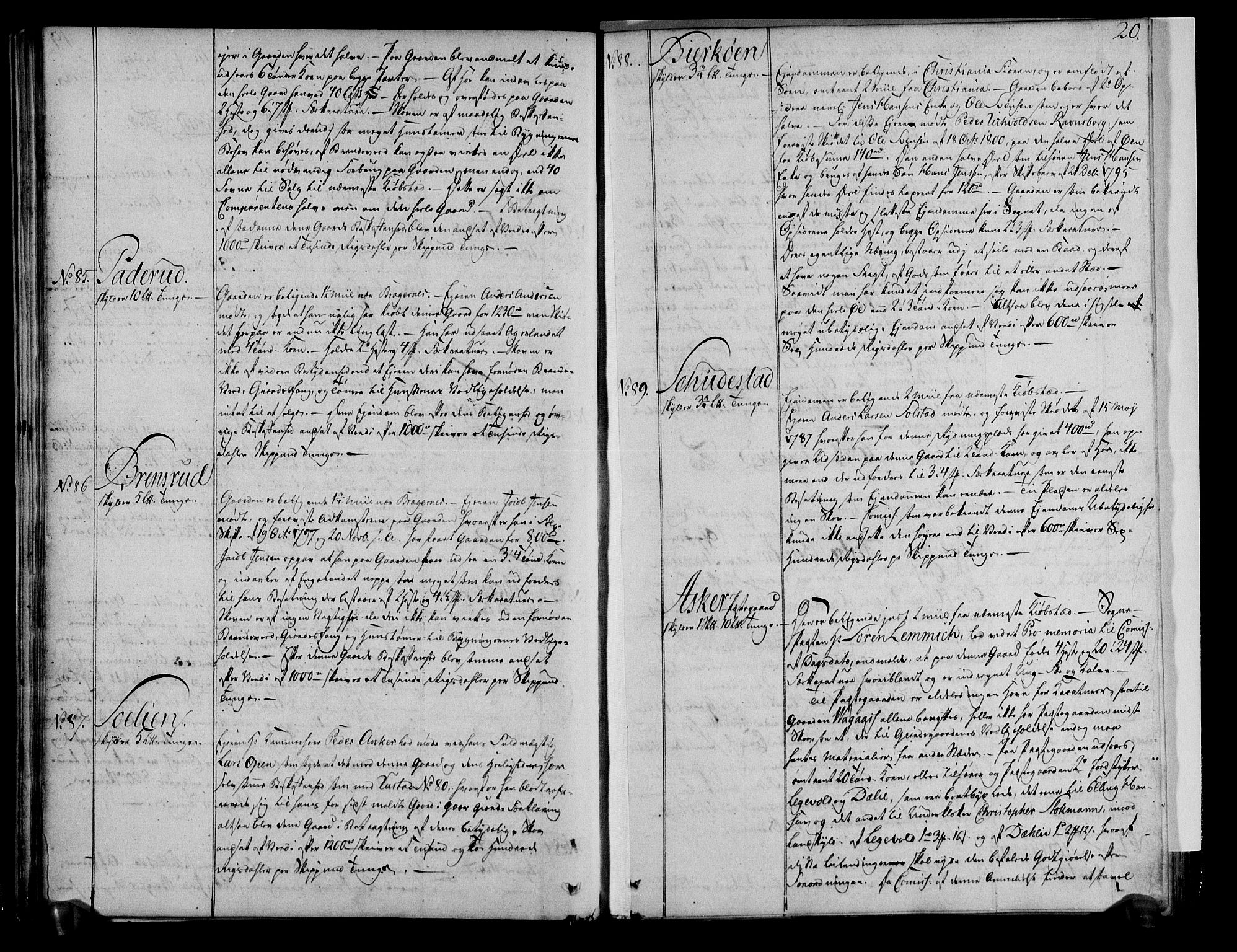 Rentekammeret inntil 1814, Realistisk ordnet avdeling, AV/RA-EA-4070/N/Ne/Nea/L0010a: Aker fogderi. Deliberasjonsprotokoll, 1803, p. 22