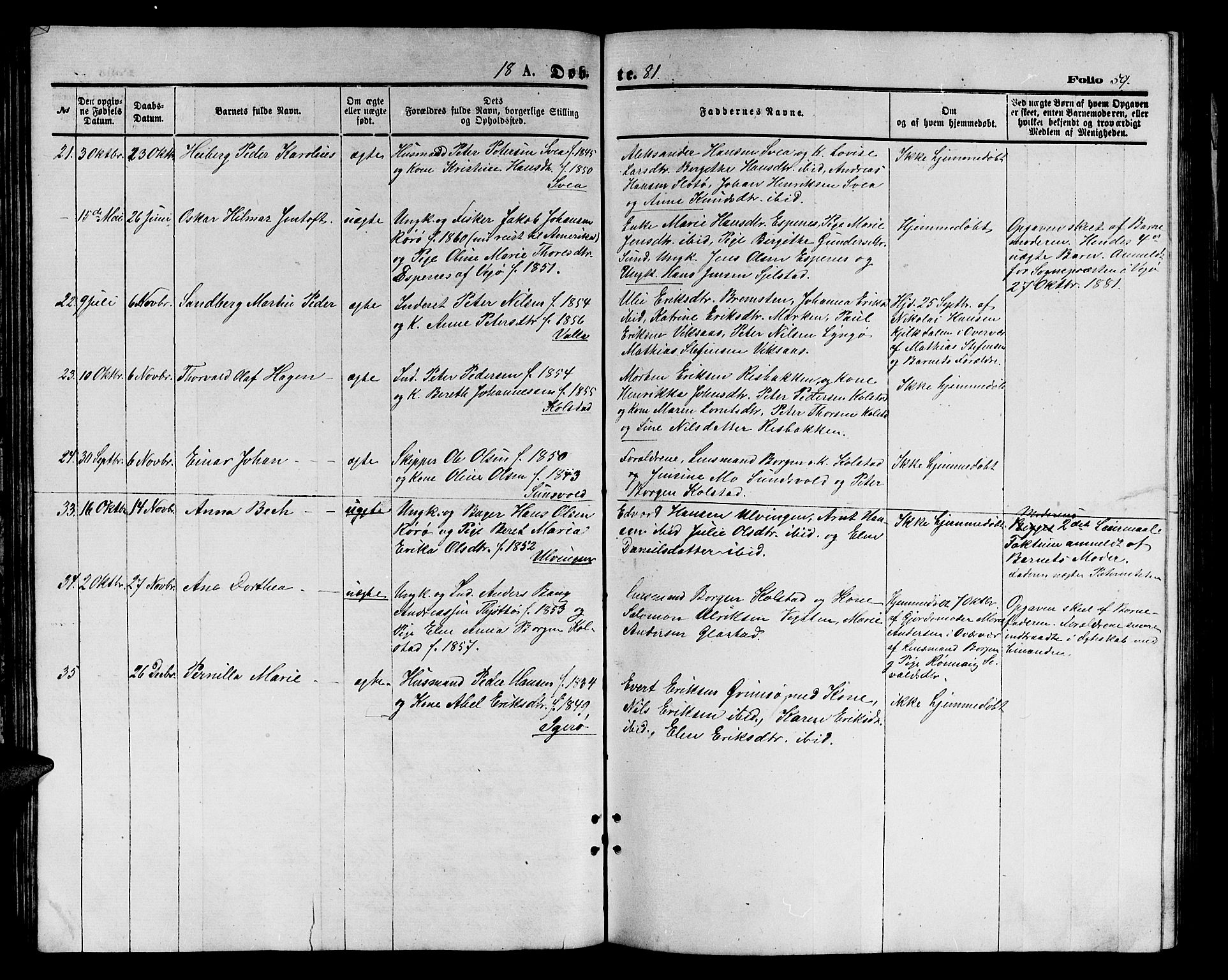 Ministerialprotokoller, klokkerbøker og fødselsregistre - Nordland, AV/SAT-A-1459/816/L0252: Parish register (copy) no. 816C02, 1871-1885, p. 59