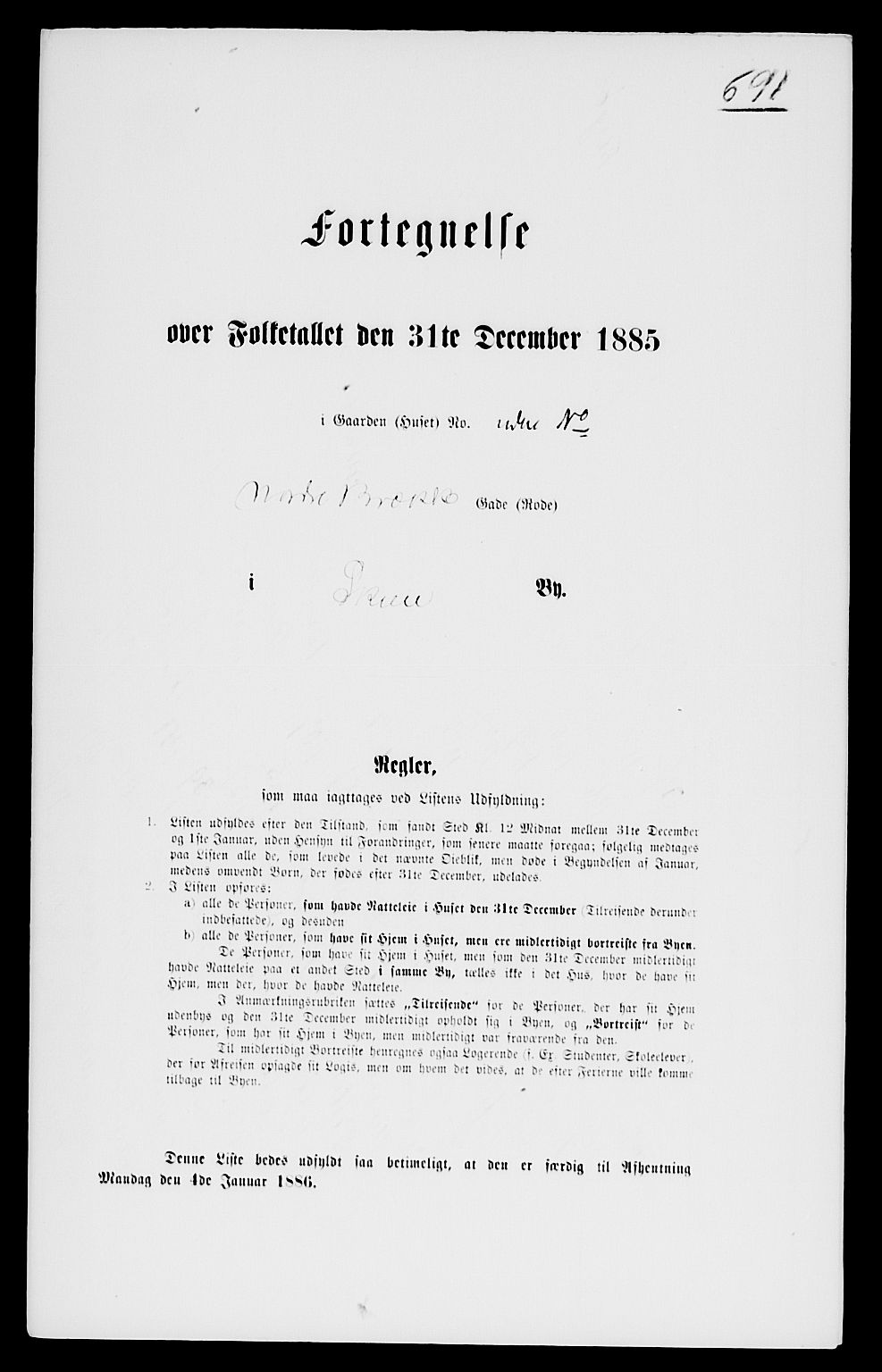 SAKO, 1885 census for 0806 Skien, 1885, p. 1389