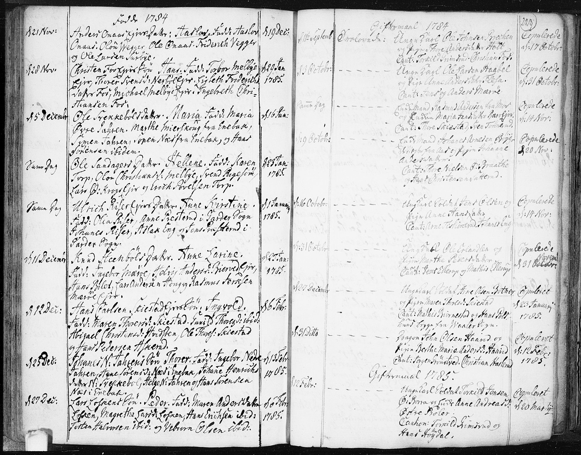 Hobøl prestekontor Kirkebøker, AV/SAO-A-2002/F/Fa/L0001: Parish register (official) no. I 1, 1733-1814, p. 223