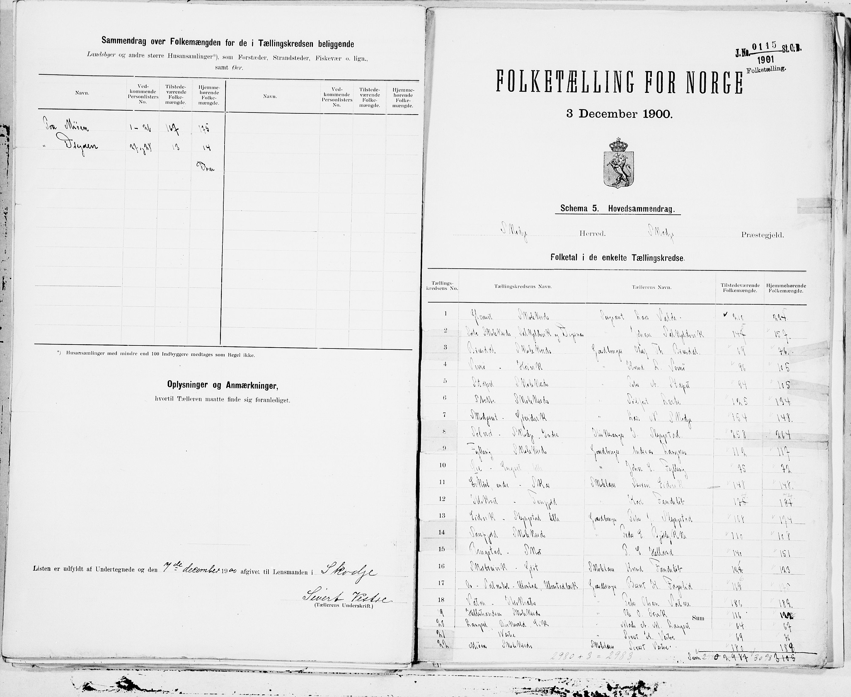 SAT, 1900 census for Skodje, 1900, p. 46