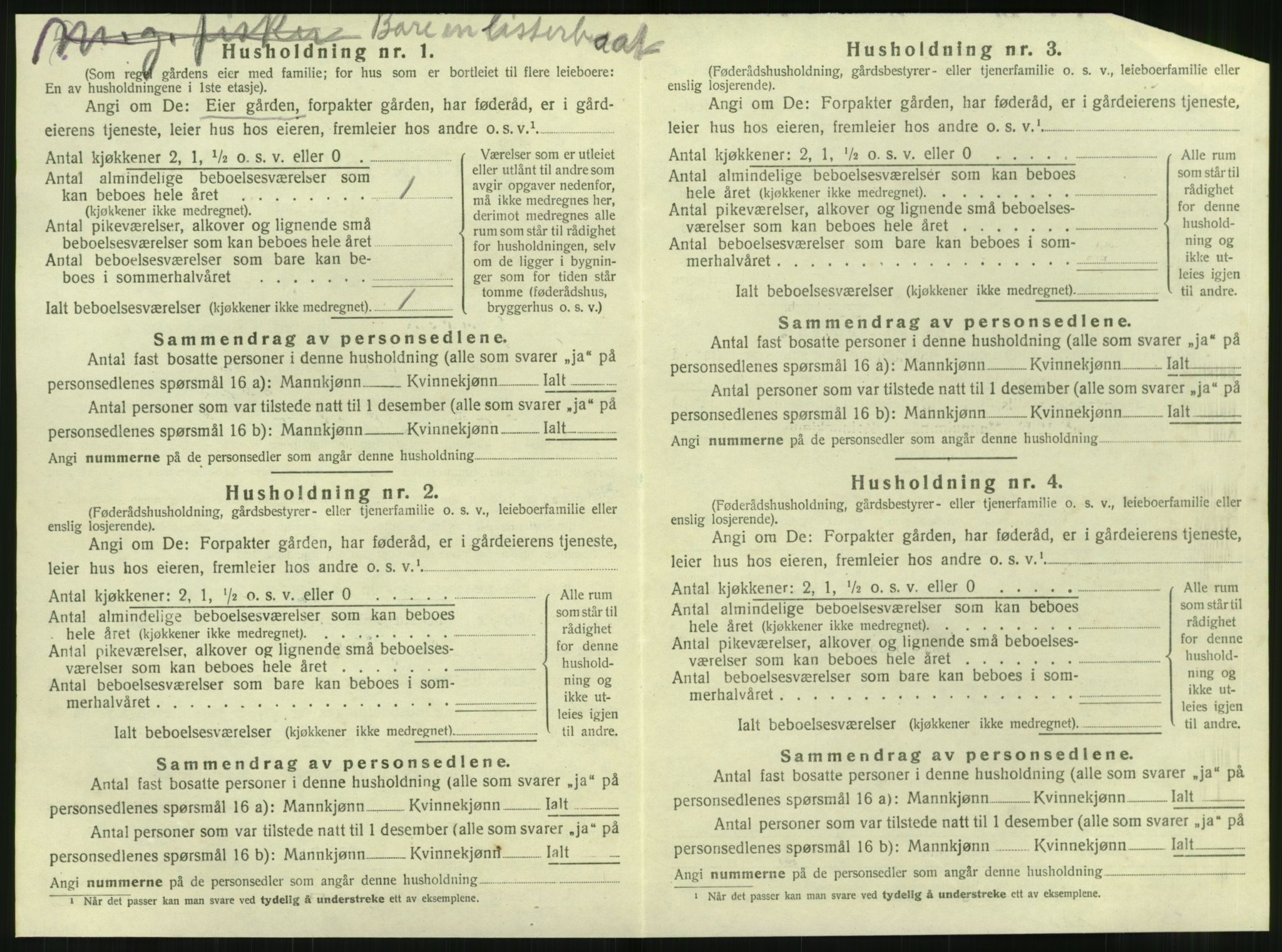 SAT, 1920 census for Tjøtta, 1920, p. 714