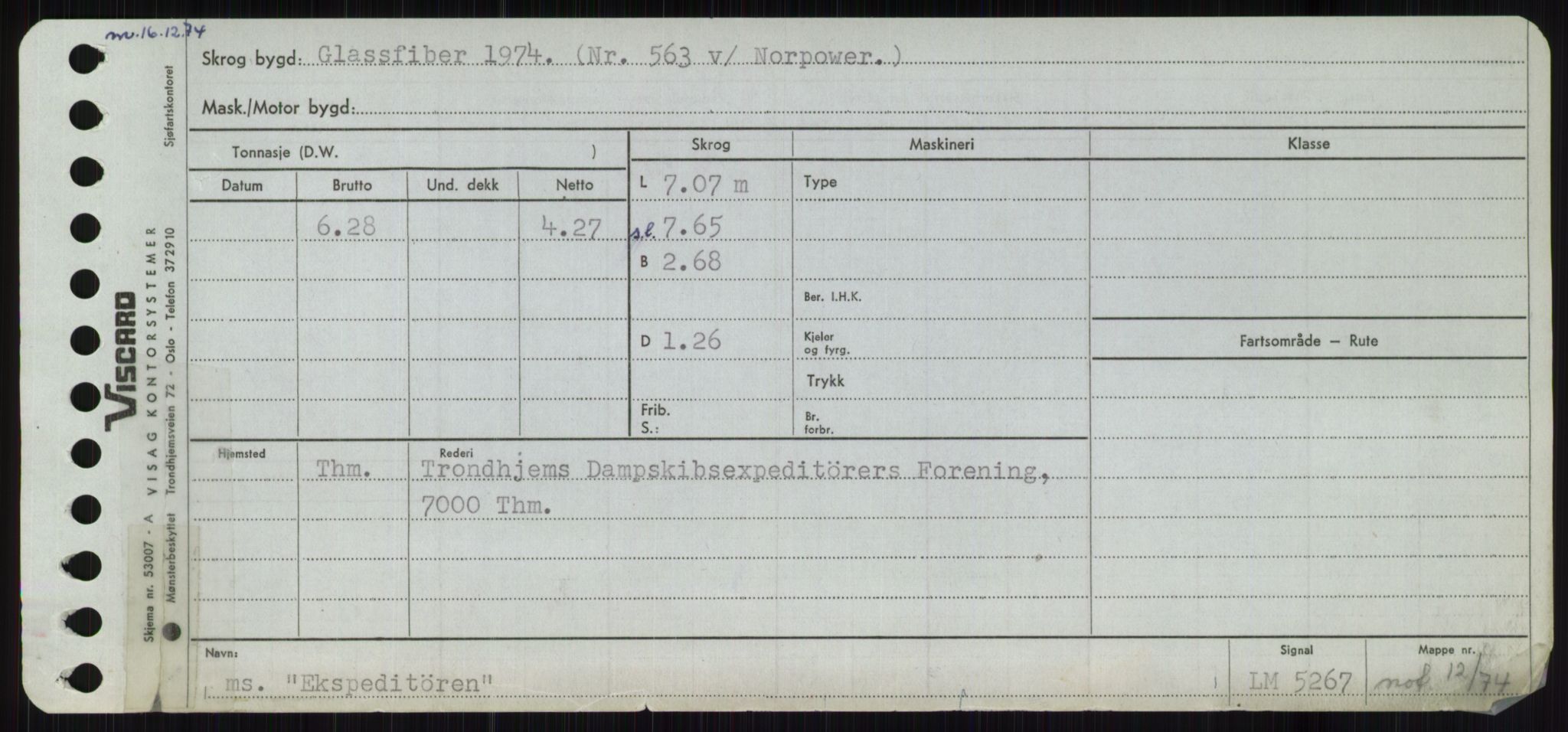 Sjøfartsdirektoratet med forløpere, Skipsmålingen, RA/S-1627/H/Ha/L0002/0001: Fartøy, Eik-Hill / Fartøy, Eik-F, p. 47