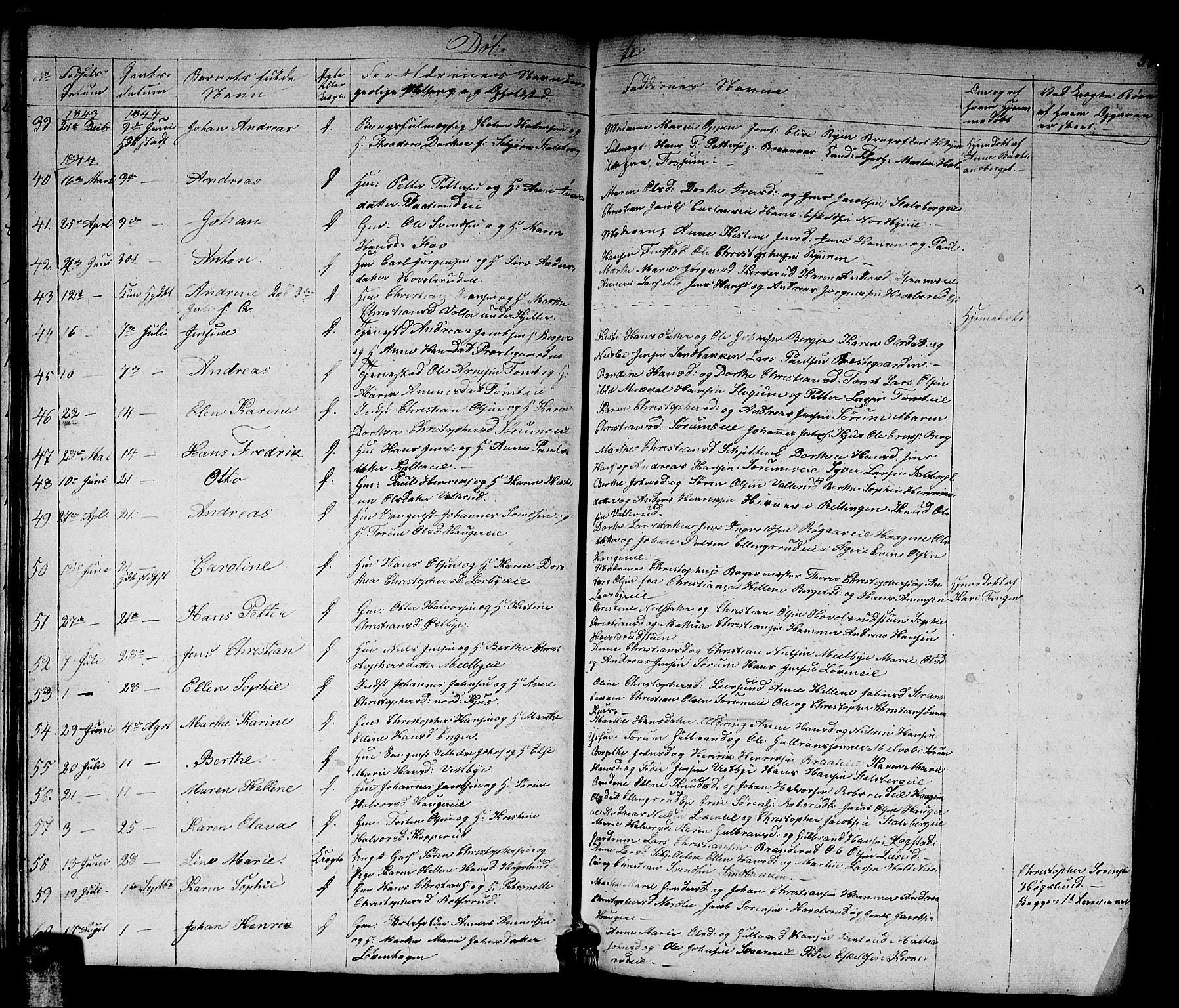 Skedsmo prestekontor Kirkebøker, SAO/A-10033a/G/Ga/L0001: Parish register (copy) no. I 1, 1830-1854, p. 58