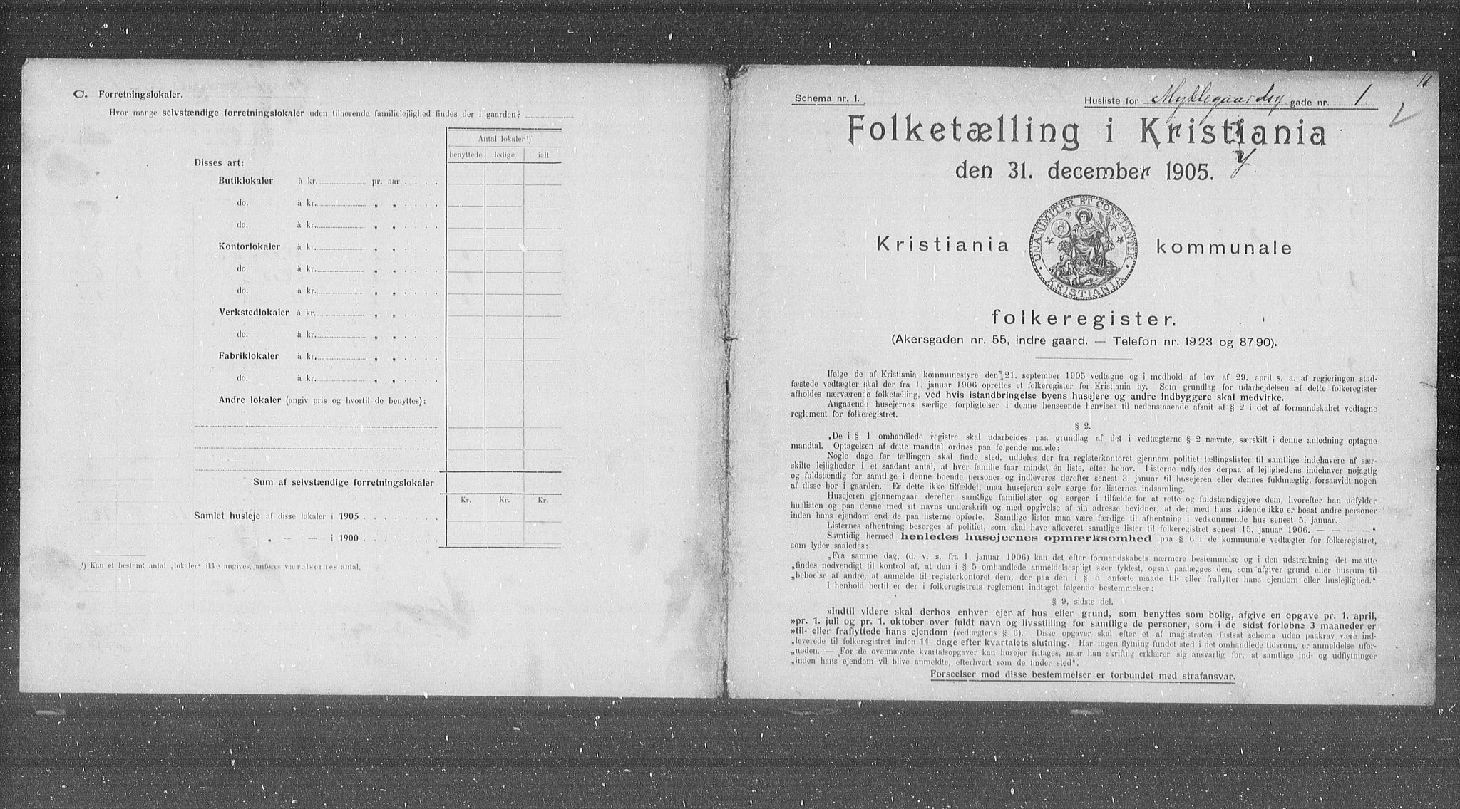 OBA, Municipal Census 1905 for Kristiania, 1905, p. 35821