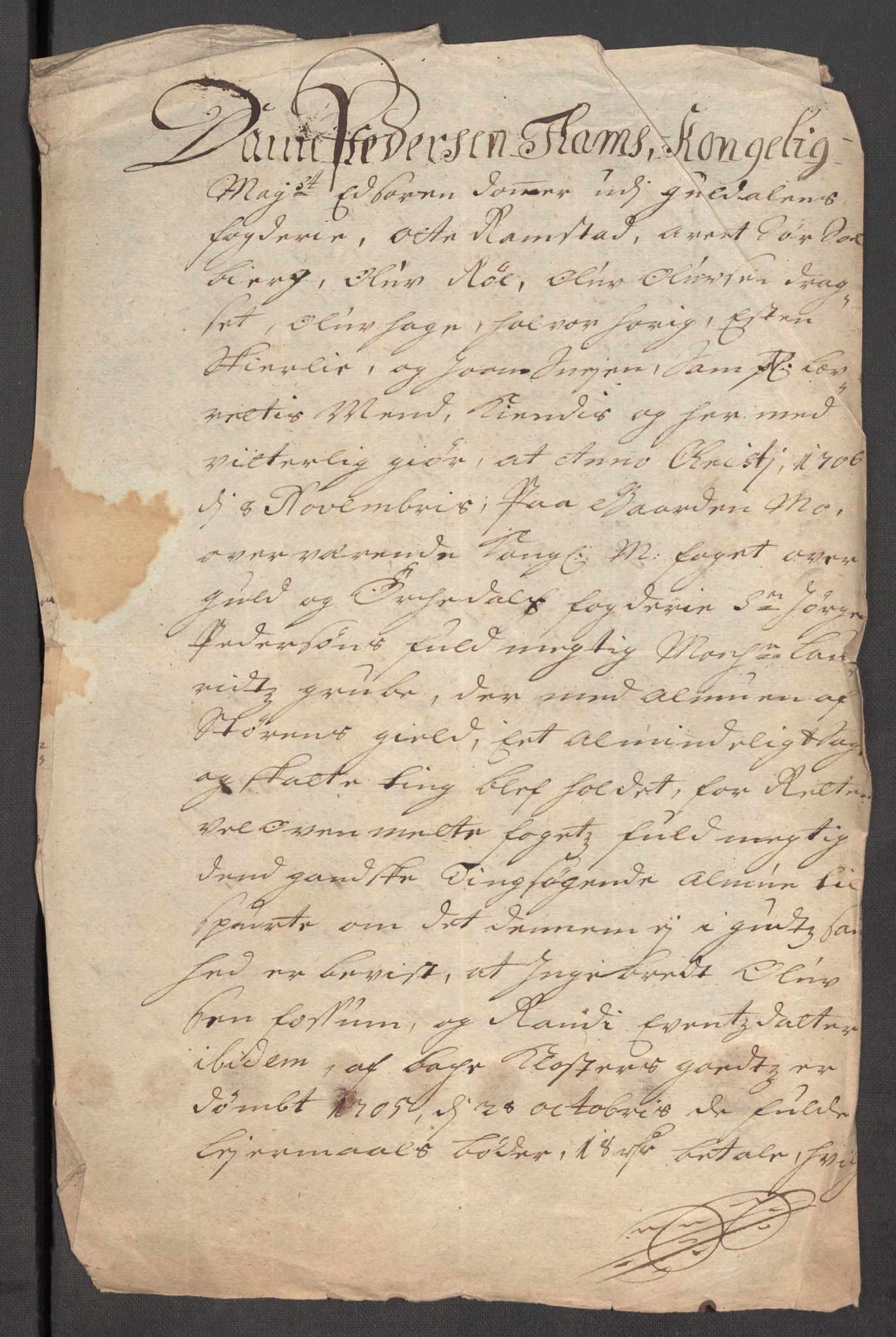 Rentekammeret inntil 1814, Reviderte regnskaper, Fogderegnskap, AV/RA-EA-4092/R60/L3956: Fogderegnskap Orkdal og Gauldal, 1706, p. 384