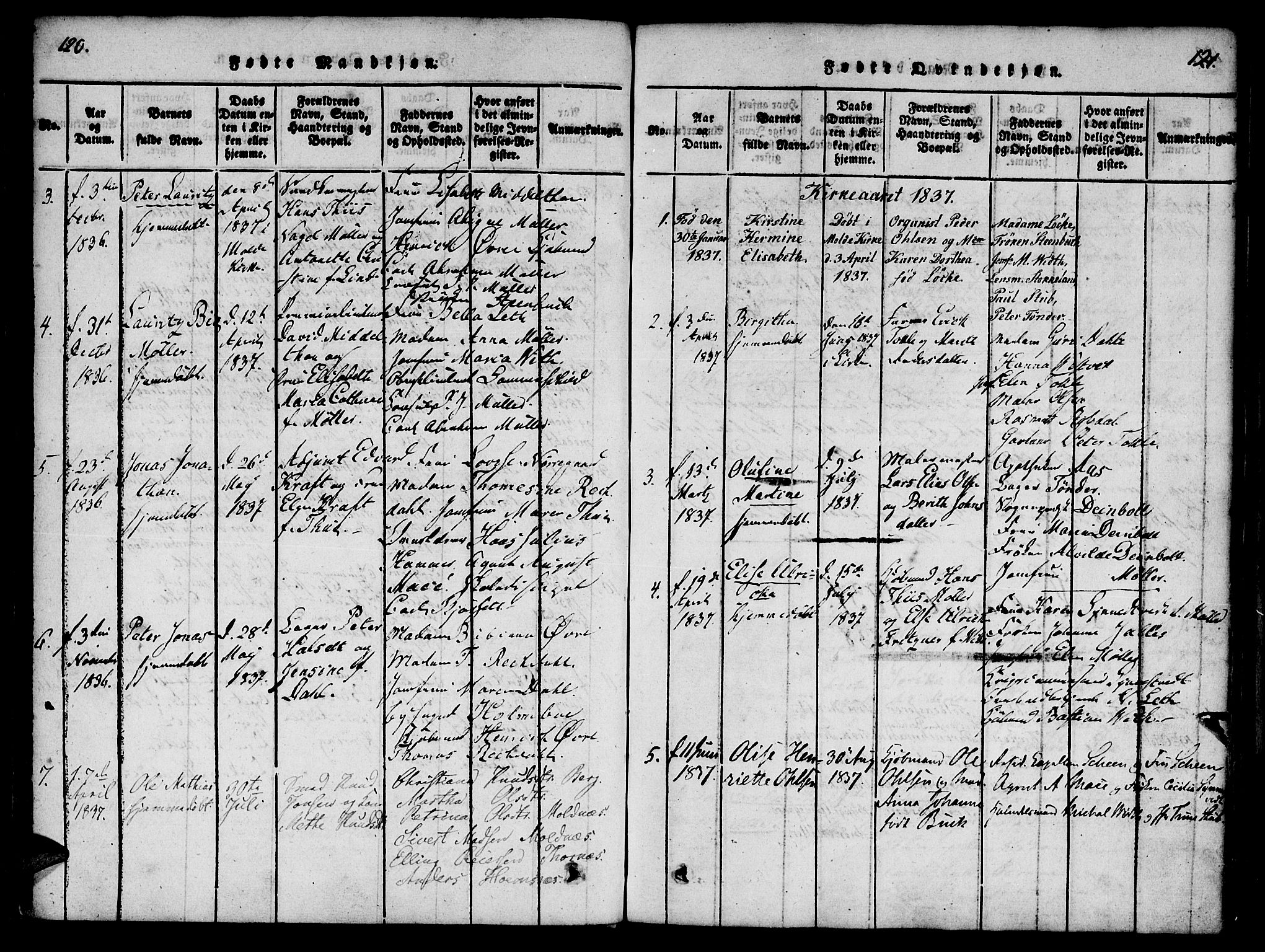Ministerialprotokoller, klokkerbøker og fødselsregistre - Møre og Romsdal, AV/SAT-A-1454/558/L0688: Parish register (official) no. 558A02, 1818-1843, p. 120-121