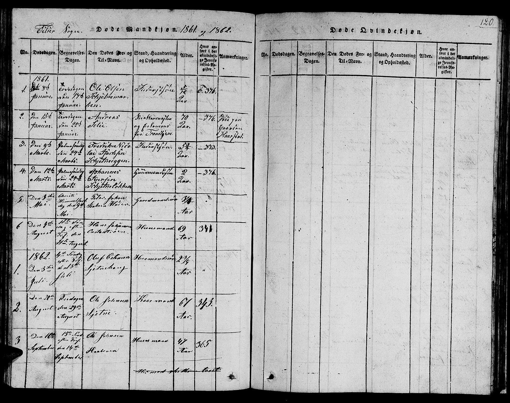 Ministerialprotokoller, klokkerbøker og fødselsregistre - Sør-Trøndelag, SAT/A-1456/621/L0458: Parish register (copy) no. 621C01, 1816-1865, p. 120