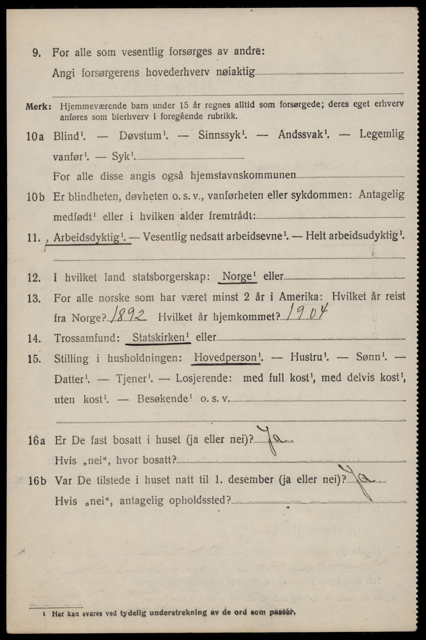 SAST, 1920 census for Mosterøy, 1920, p. 2693