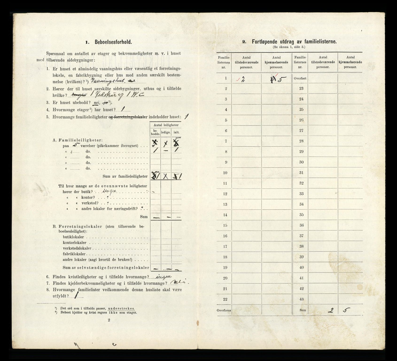 RA, 1910 census for Mandal, 1910, p. 3007