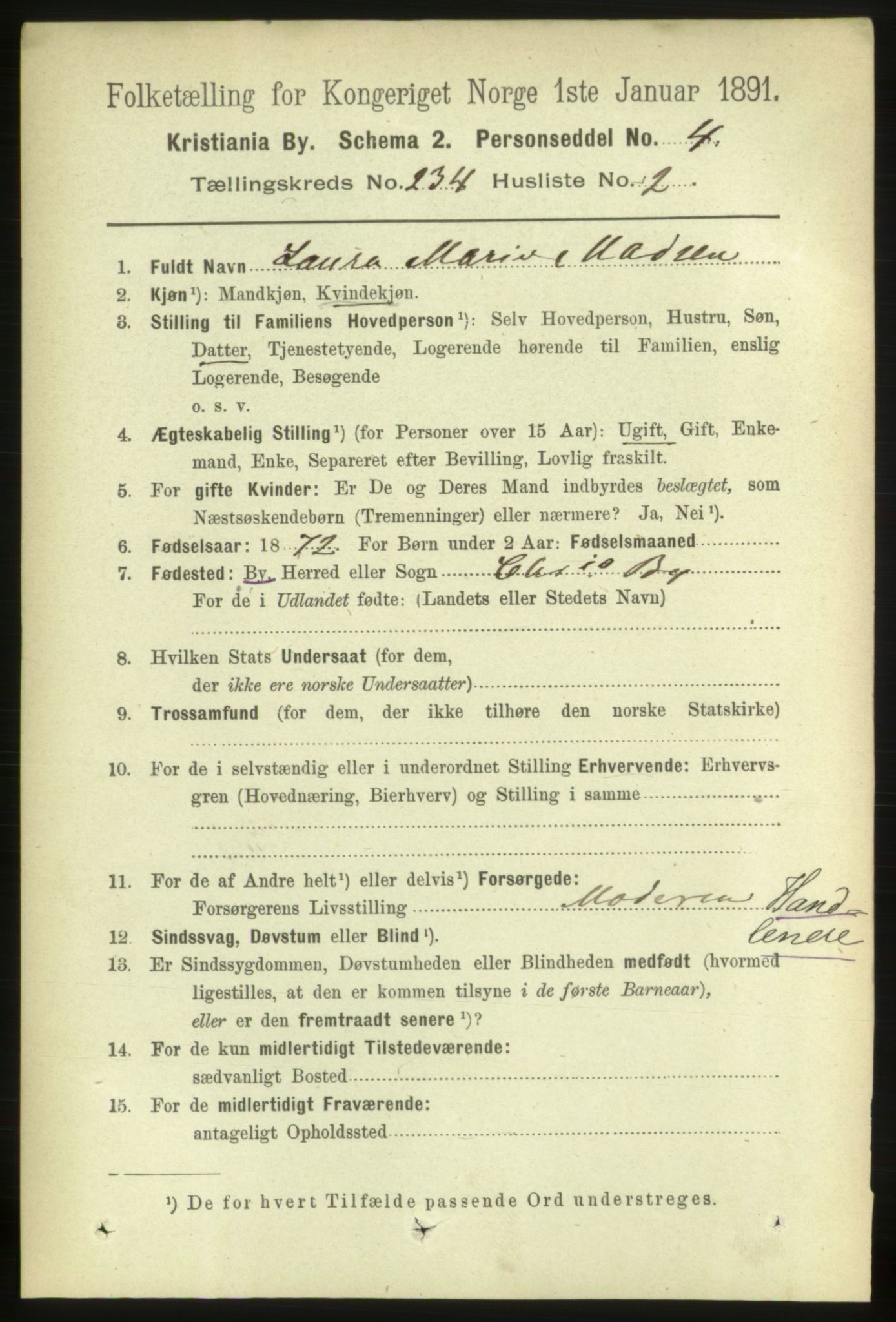 RA, 1891 census for 0301 Kristiania, 1891, p. 143442