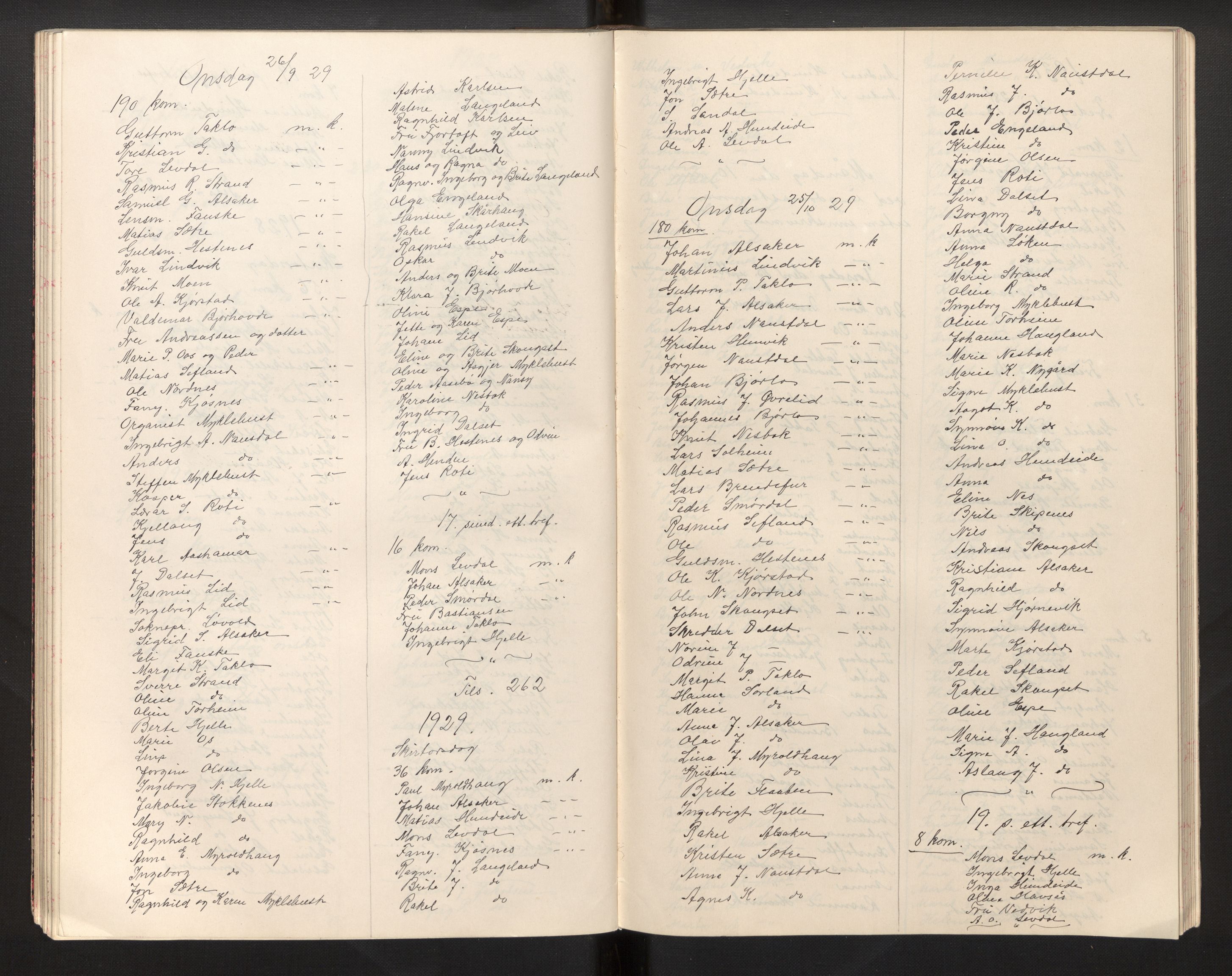 Eid sokneprestembete, AV/SAB-A-82301/H/Hb/L0002: Communicants register no. 2, 1898-1946