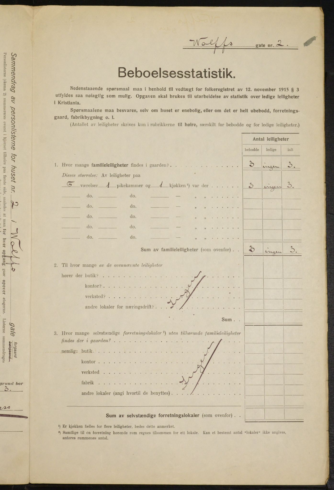 OBA, Municipal Census 1916 for Kristiania, 1916, p. 132172