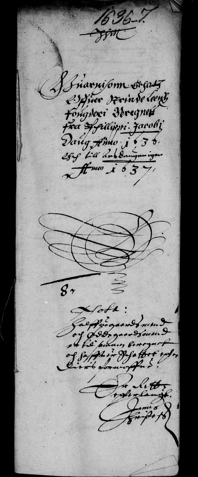 Rentekammeret inntil 1814, Reviderte regnskaper, Lensregnskaper, AV/RA-EA-5023/R/Rb/Rbw/L0060: Trondheim len, 1636-1638