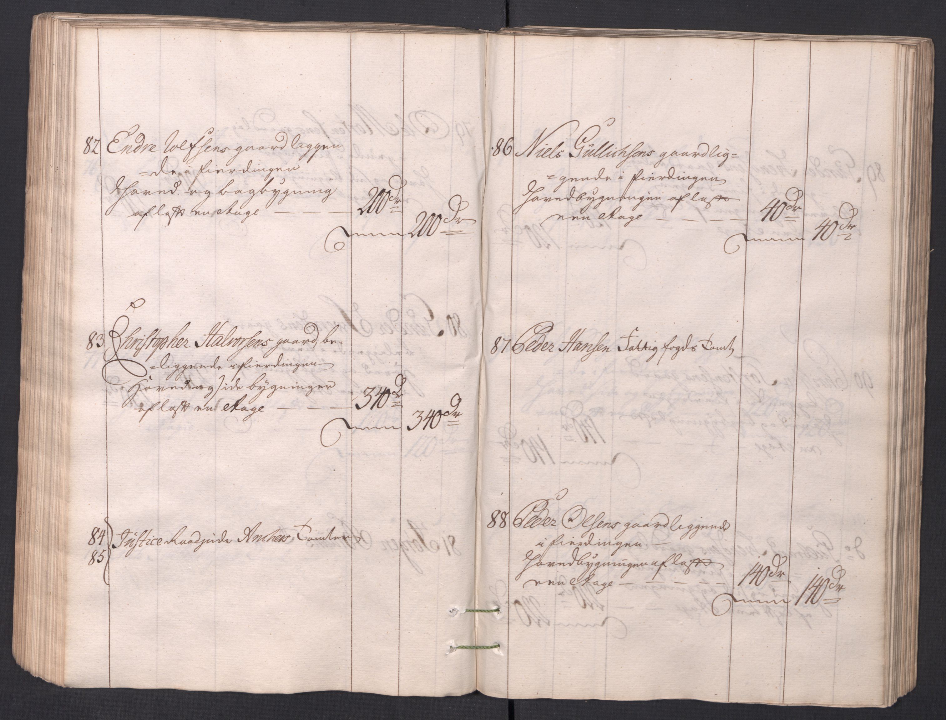 Kristiania stiftamt, AV/SAO-A-10386/I/Ia/L0001/0002: Branntakster / Christiania, 1766-1767