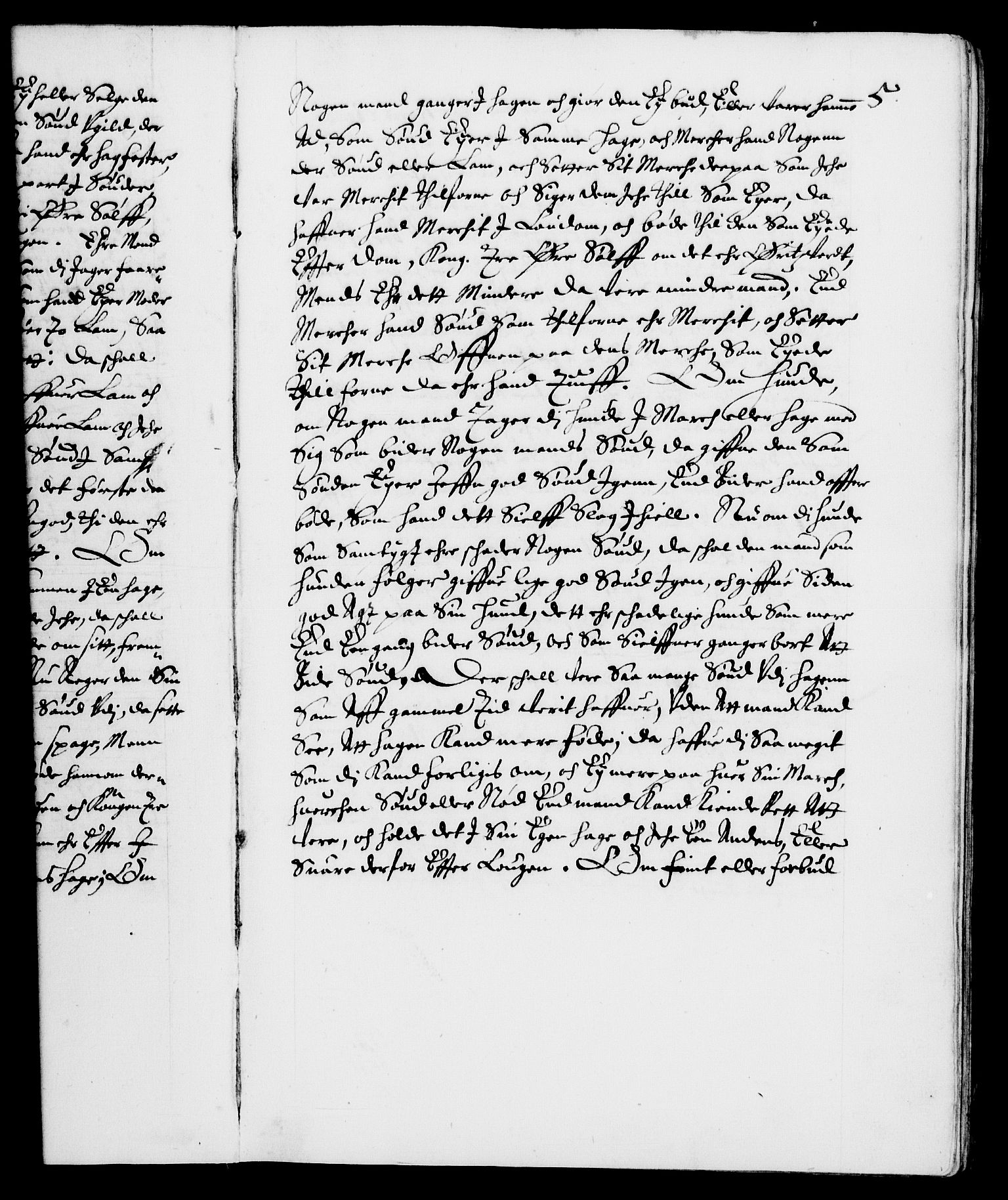 Danske Kanselli 1572-1799, AV/RA-EA-3023/F/Fc/Fca/Fcaa/L0006: Norske registre (mikrofilm), 1637-1642, p. 5a