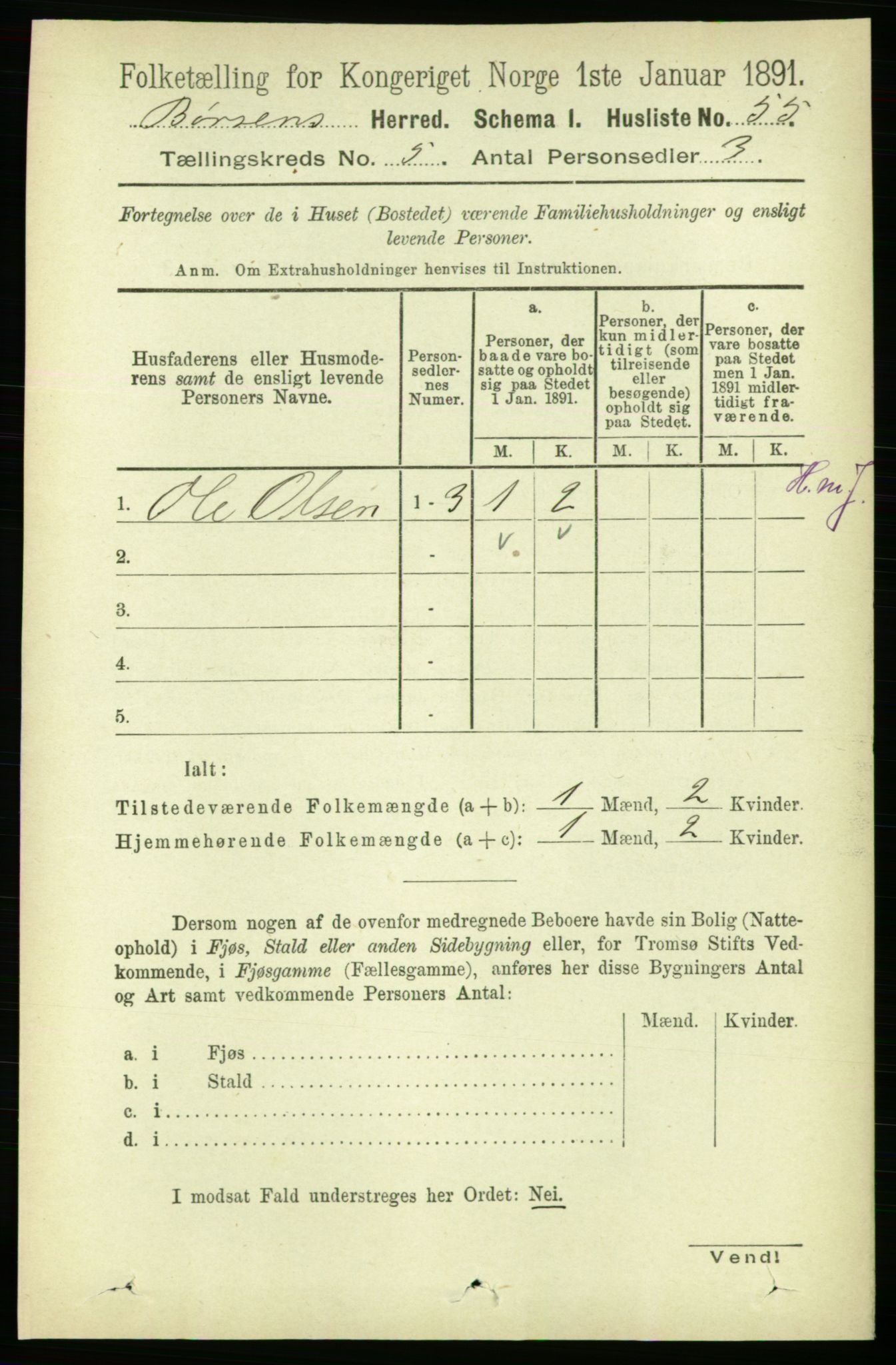 RA, 1891 census for 1658 Børsa, 1891, p. 1971