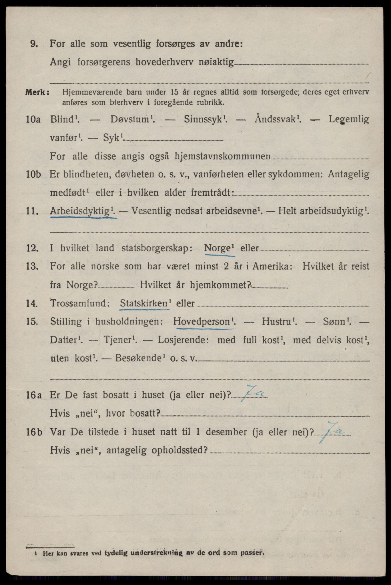 SAST, 1920 census for Vikedal, 1920, p. 1412