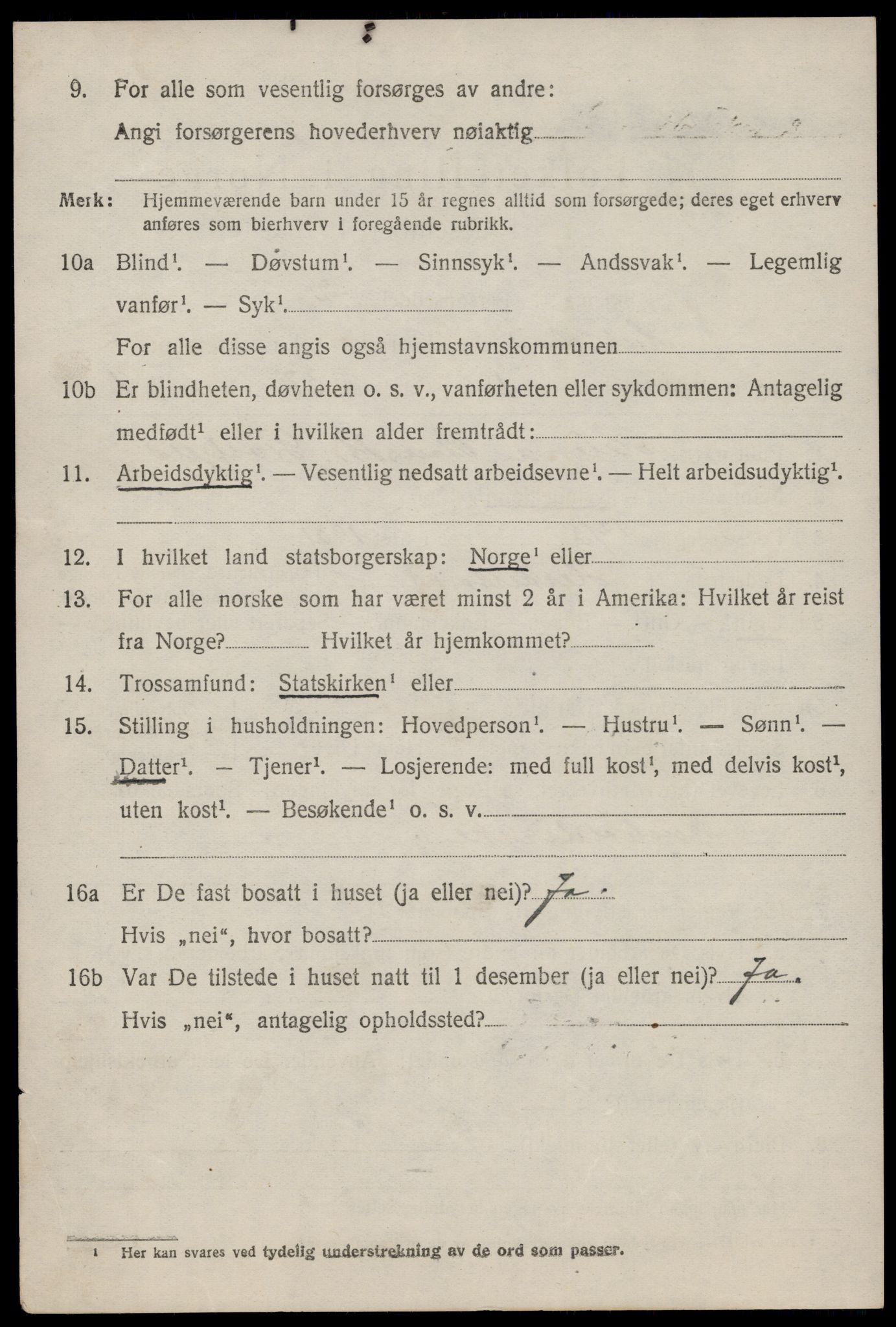 SAST, 1920 census for Heskestad, 1920, p. 2152