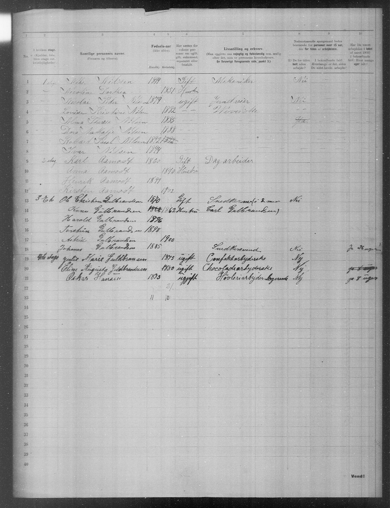 OBA, Municipal Census 1903 for Kristiania, 1903, p. 17345