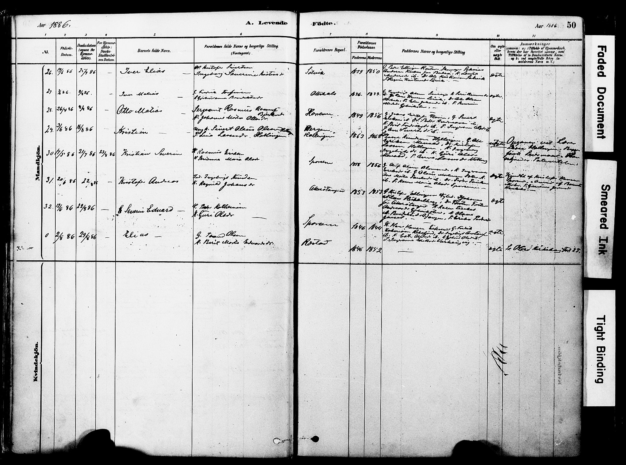 Ministerialprotokoller, klokkerbøker og fødselsregistre - Møre og Romsdal, SAT/A-1454/560/L0721: Parish register (official) no. 560A05, 1878-1917, p. 50