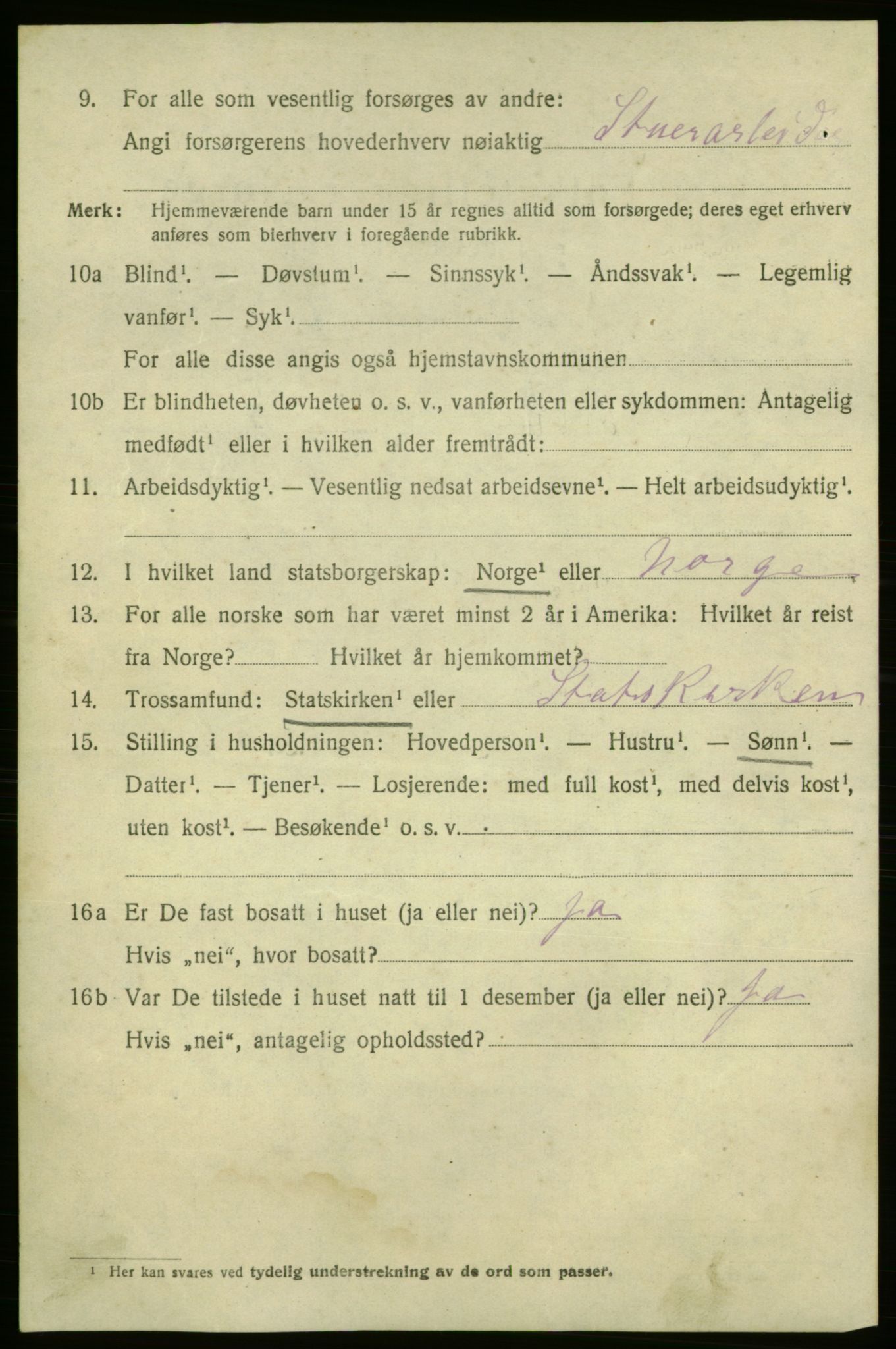 SAO, 1920 census for Fredrikshald, 1920, p. 26287