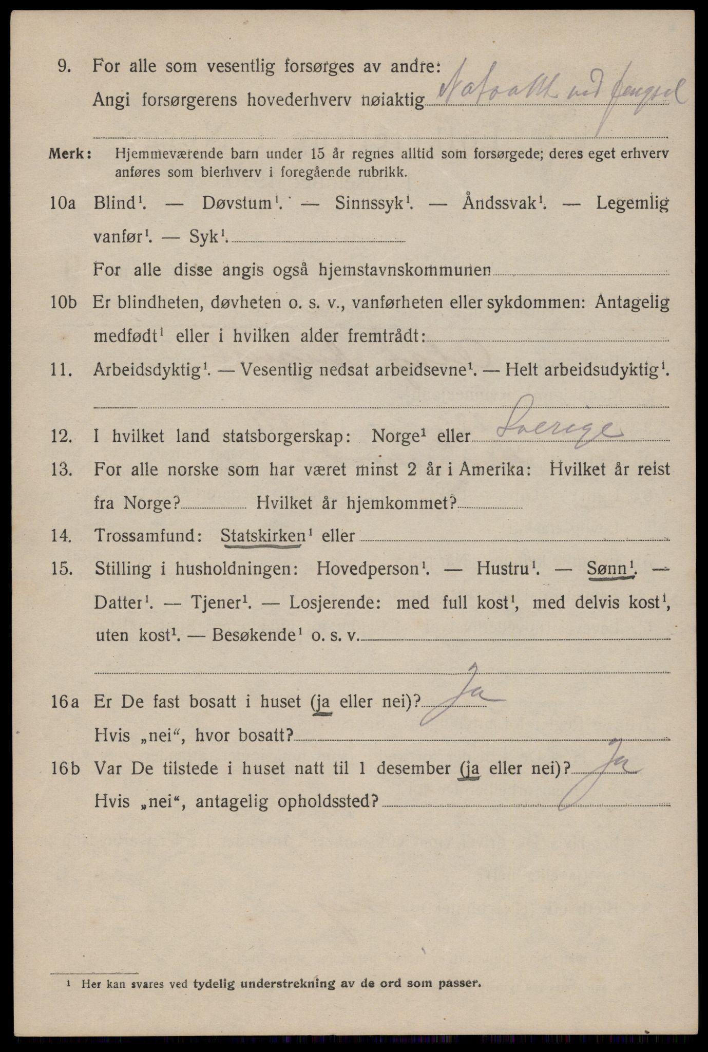 SAST, 1920 census for Haugesund, 1920, p. 32188