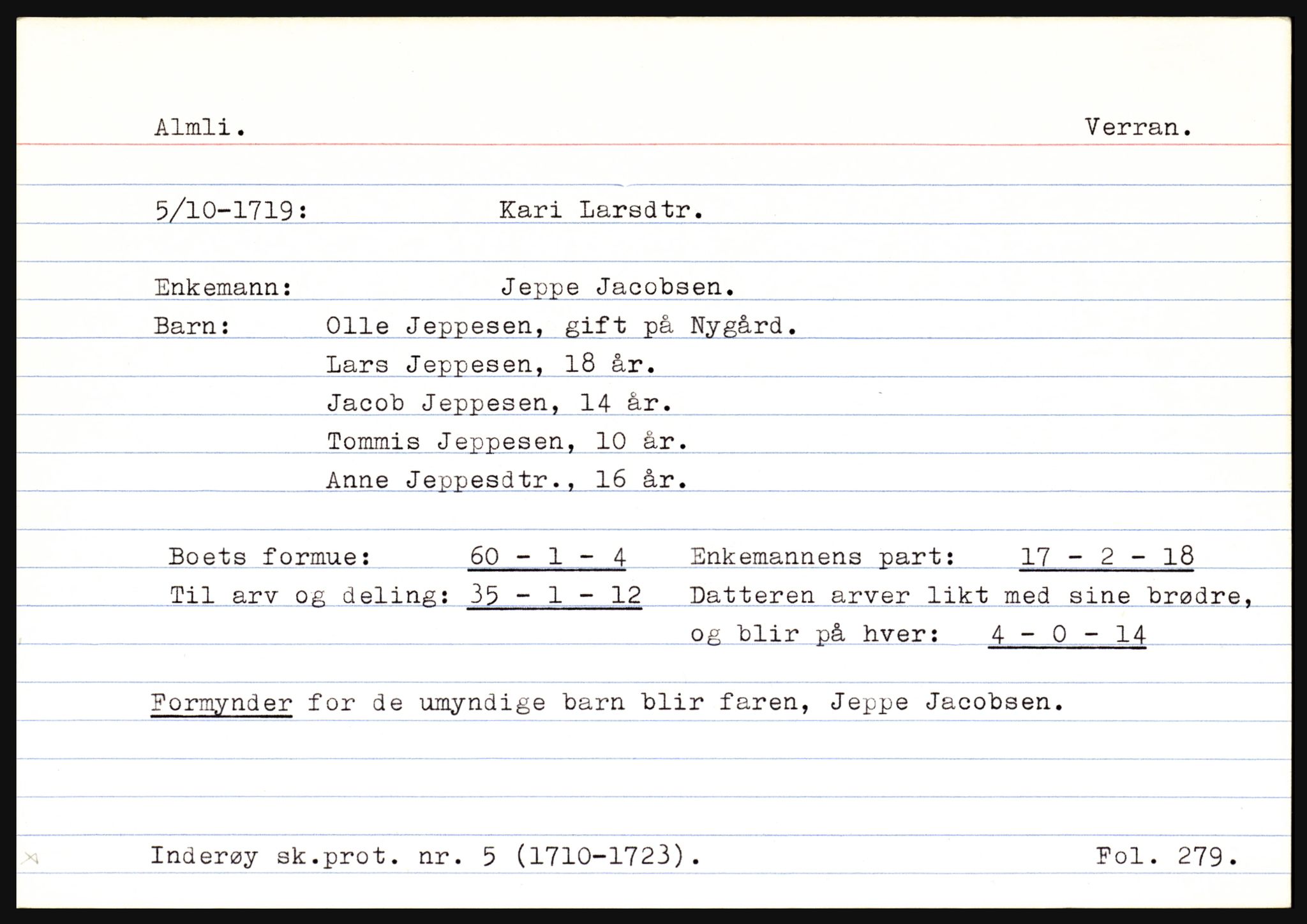 Inderøy sorenskriveri, AV/SAT-A-4147/1/3, 1689-1740, p. 23