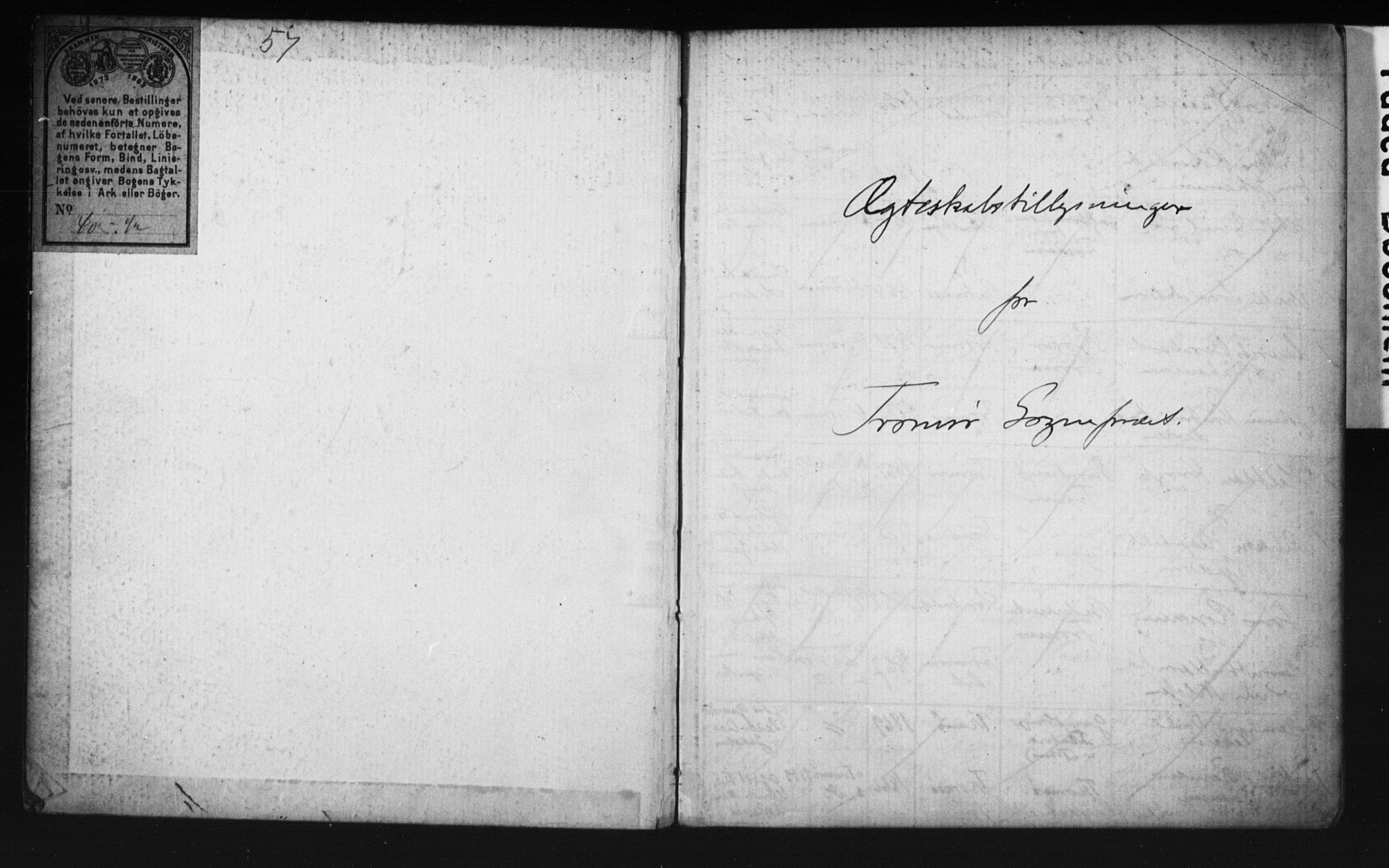 Tromsø sokneprestkontor/stiftsprosti/domprosti, SATØ/S-1343/H/Hc/L0099/0002: Banns register no. 6, 1893-1898