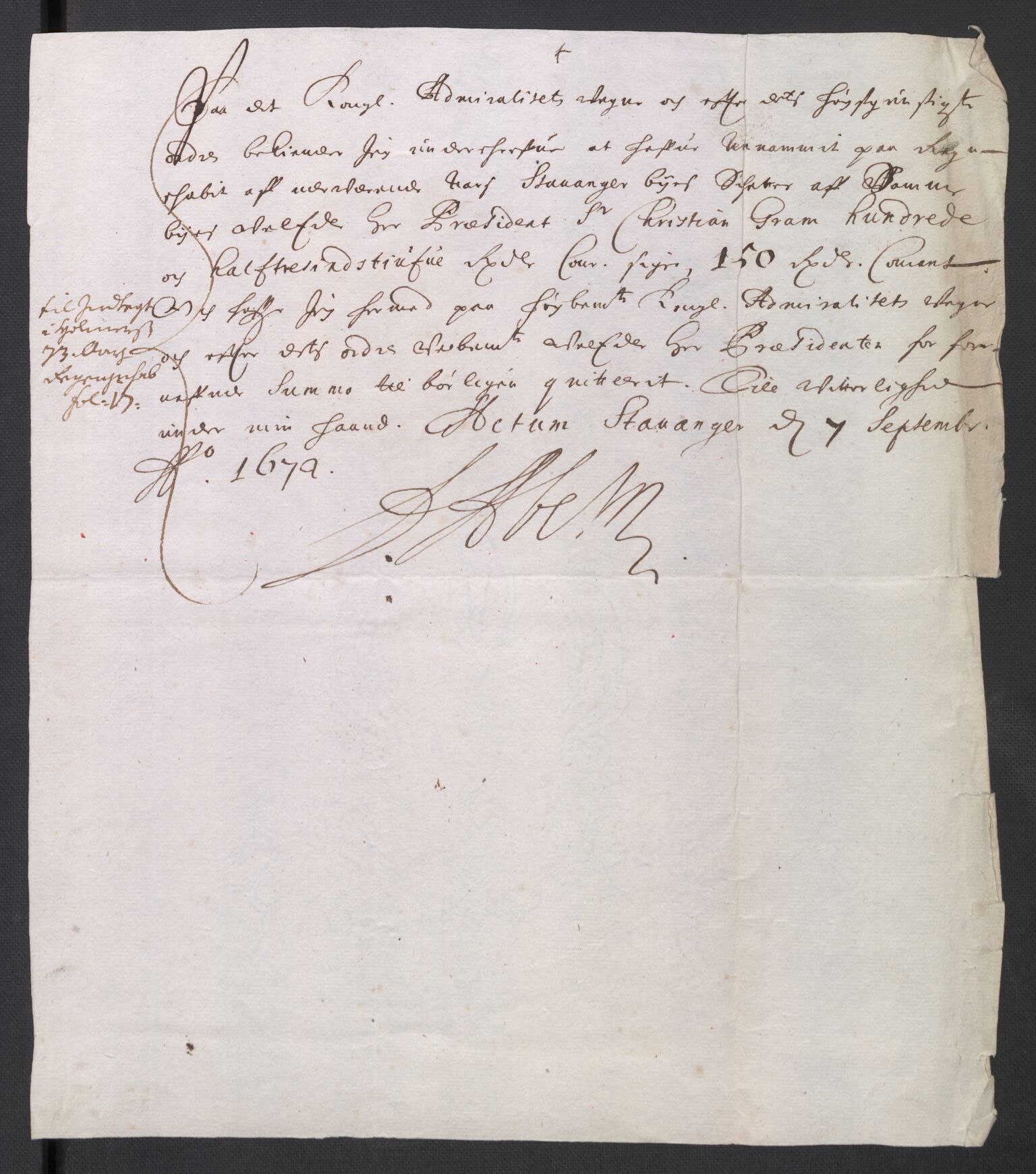 Rentekammeret inntil 1814, Reviderte regnskaper, Byregnskaper, AV/RA-EA-4066/R/Ro/L0300: [O3] Kontribusjonsregnskap, 1661-1678, p. 117