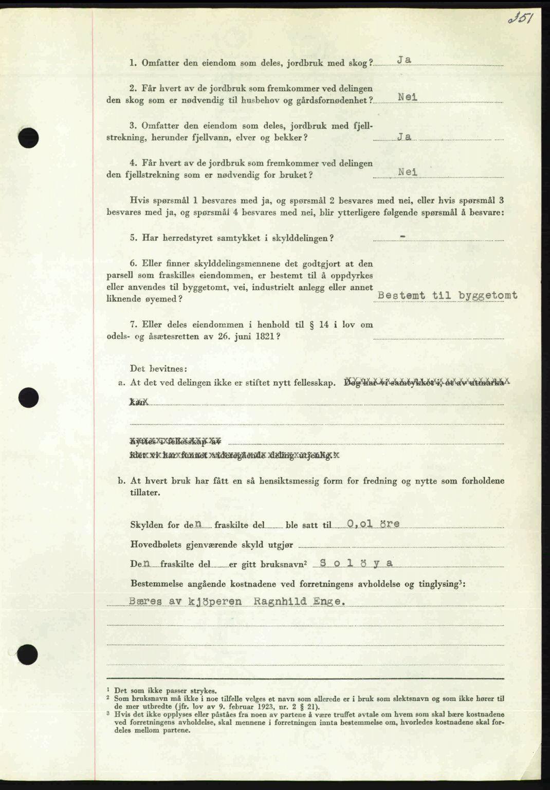 Nordmøre sorenskriveri, AV/SAT-A-4132/1/2/2Ca: Mortgage book no. A116, 1950-1950, Diary no: : 2966/1950