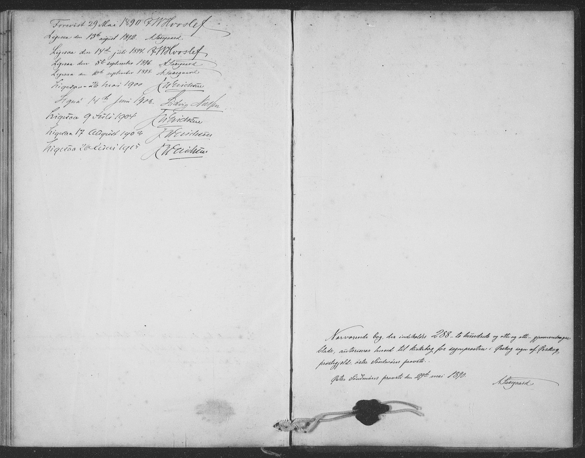 Ministerialprotokoller, klokkerbøker og fødselsregistre - Møre og Romsdal, AV/SAT-A-1454/522/L0316: Parish register (official) no. 522A11, 1890-1911