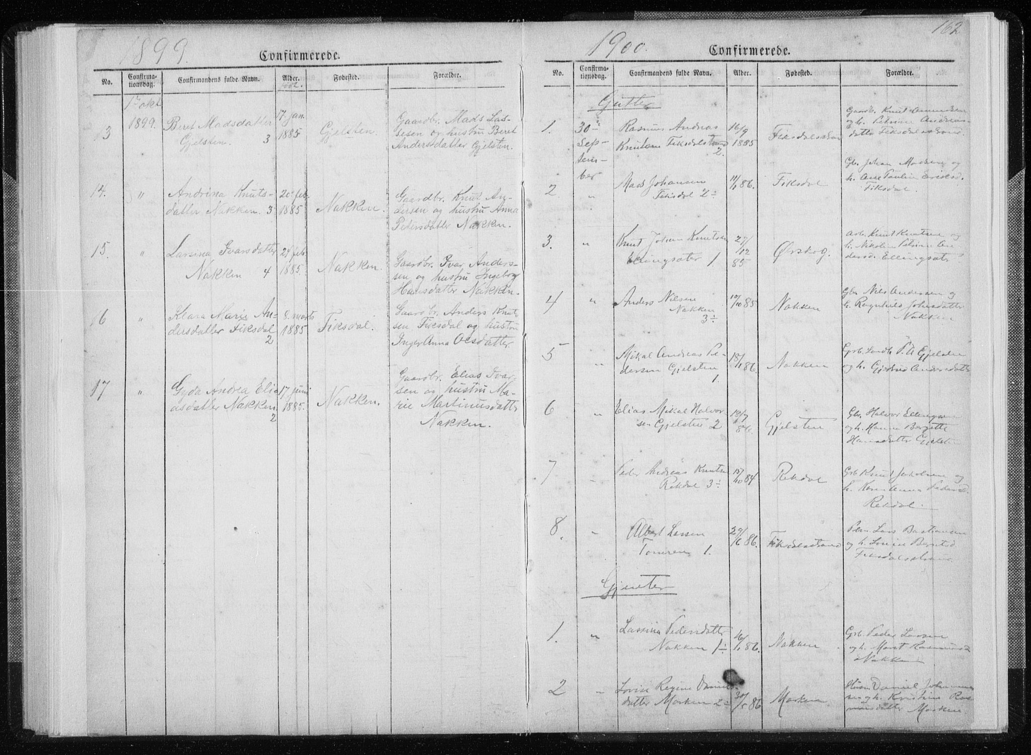 Ministerialprotokoller, klokkerbøker og fødselsregistre - Møre og Romsdal, SAT/A-1454/540/L0541: Parish register (copy) no. 540C01, 1867-1920, p. 162