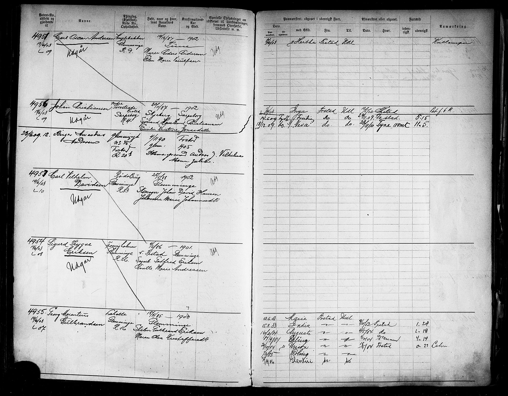 Fredrikstad mønstringskontor, AV/SAO-A-10569b/F/Fc/Fca/L0008: Annotasjonsrulle, 1898-1916, p. 202