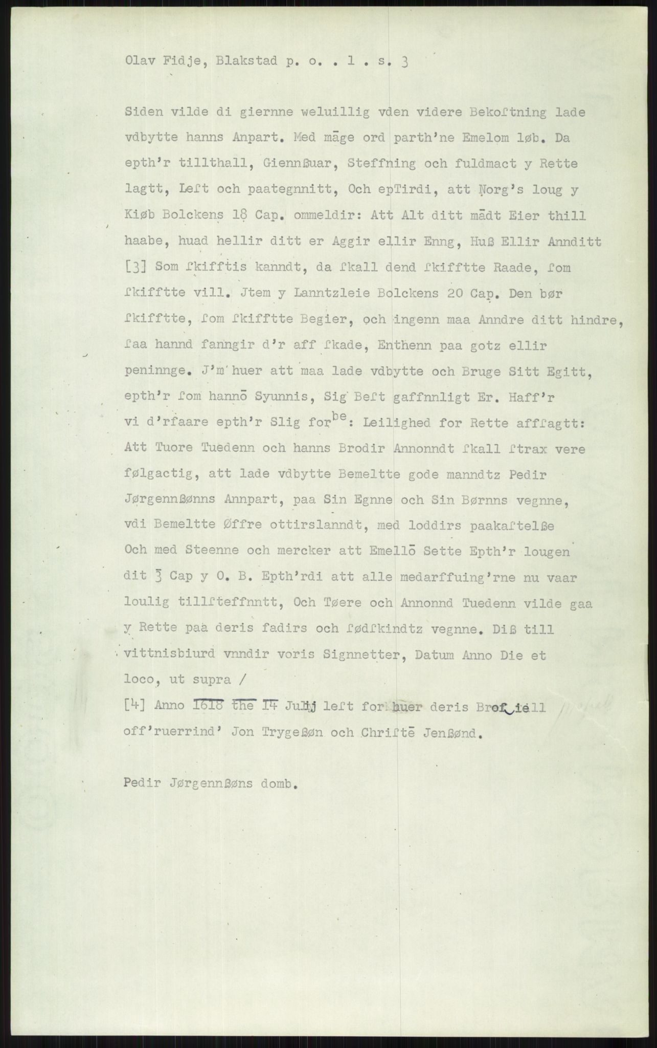 Samlinger til kildeutgivelse, Diplomavskriftsamlingen, AV/RA-EA-4053/H/Ha, p. 1860