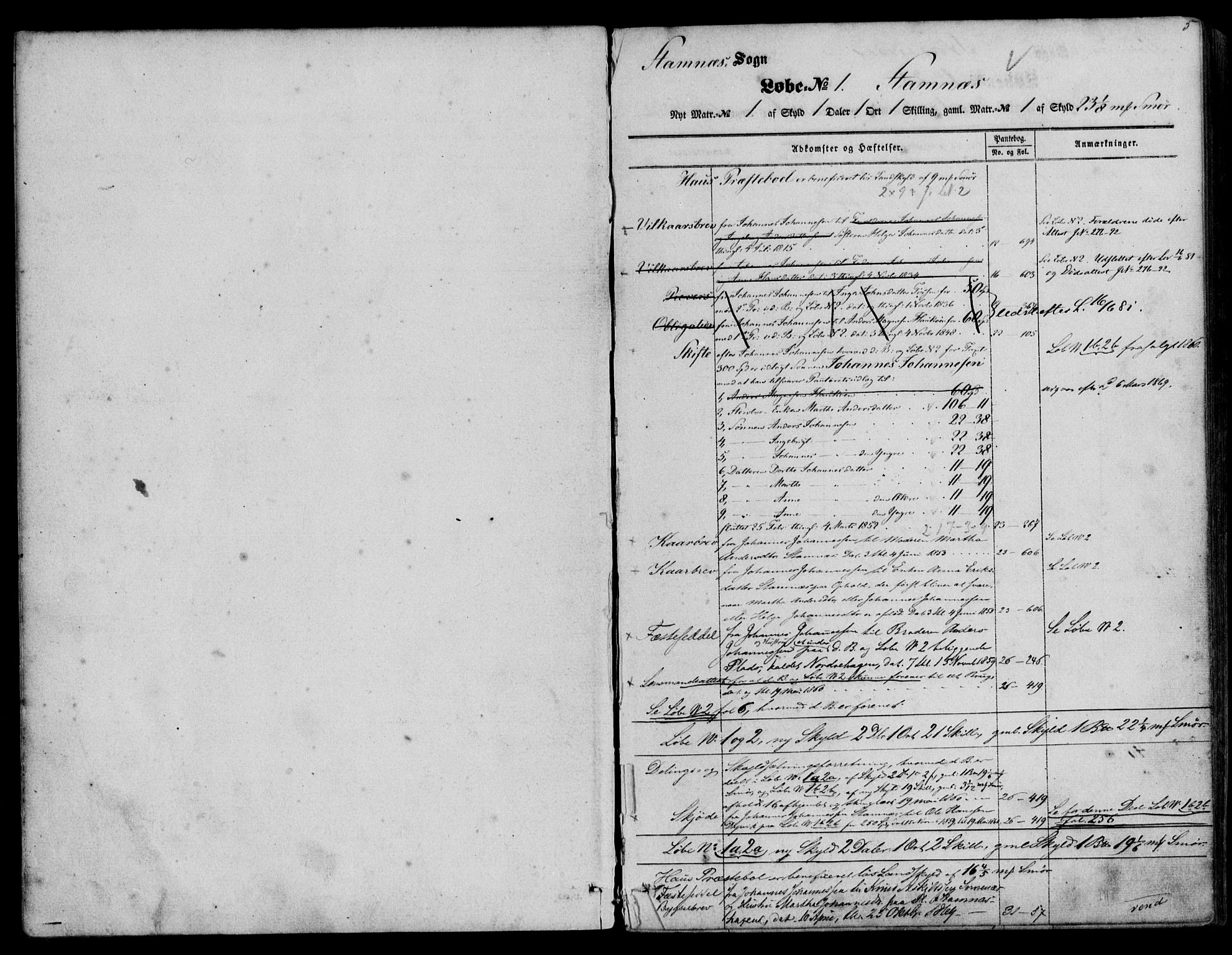 Nordhordland sorenskrivar, SAB/A-2901/1/G/Ga/Gaaa/L0017: Mortgage register no. II.A.a.17, 1851-1893, p. 5