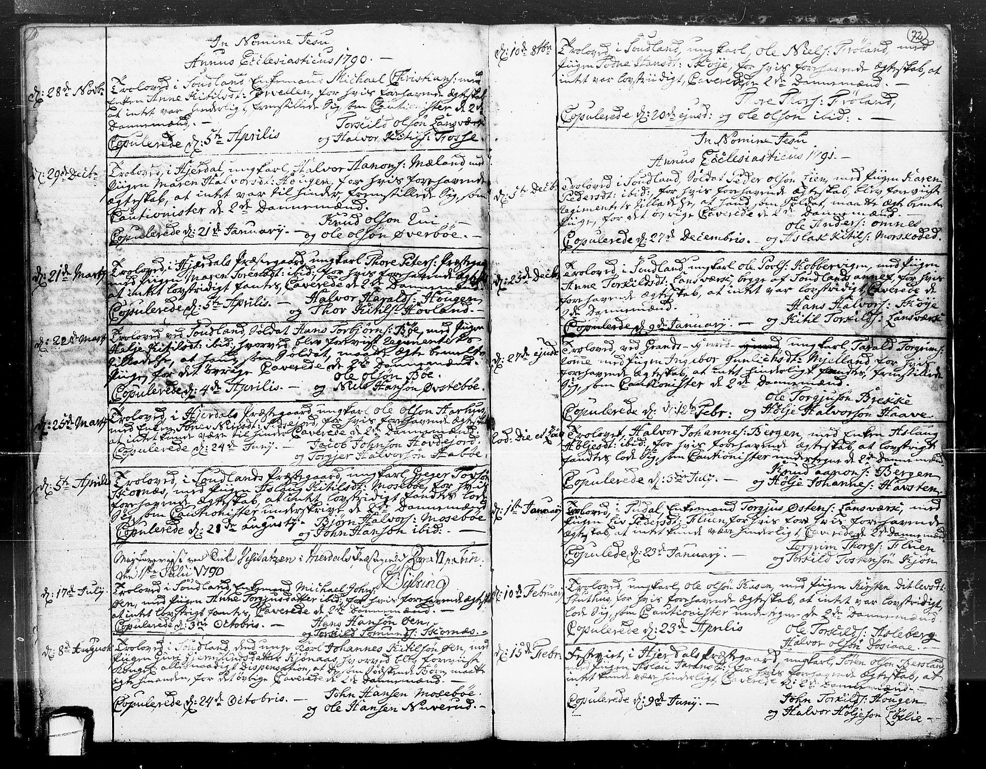 Hjartdal kirkebøker, AV/SAKO-A-270/F/Fa/L0004: Parish register (official) no. I 4, 1727-1795, p. 72