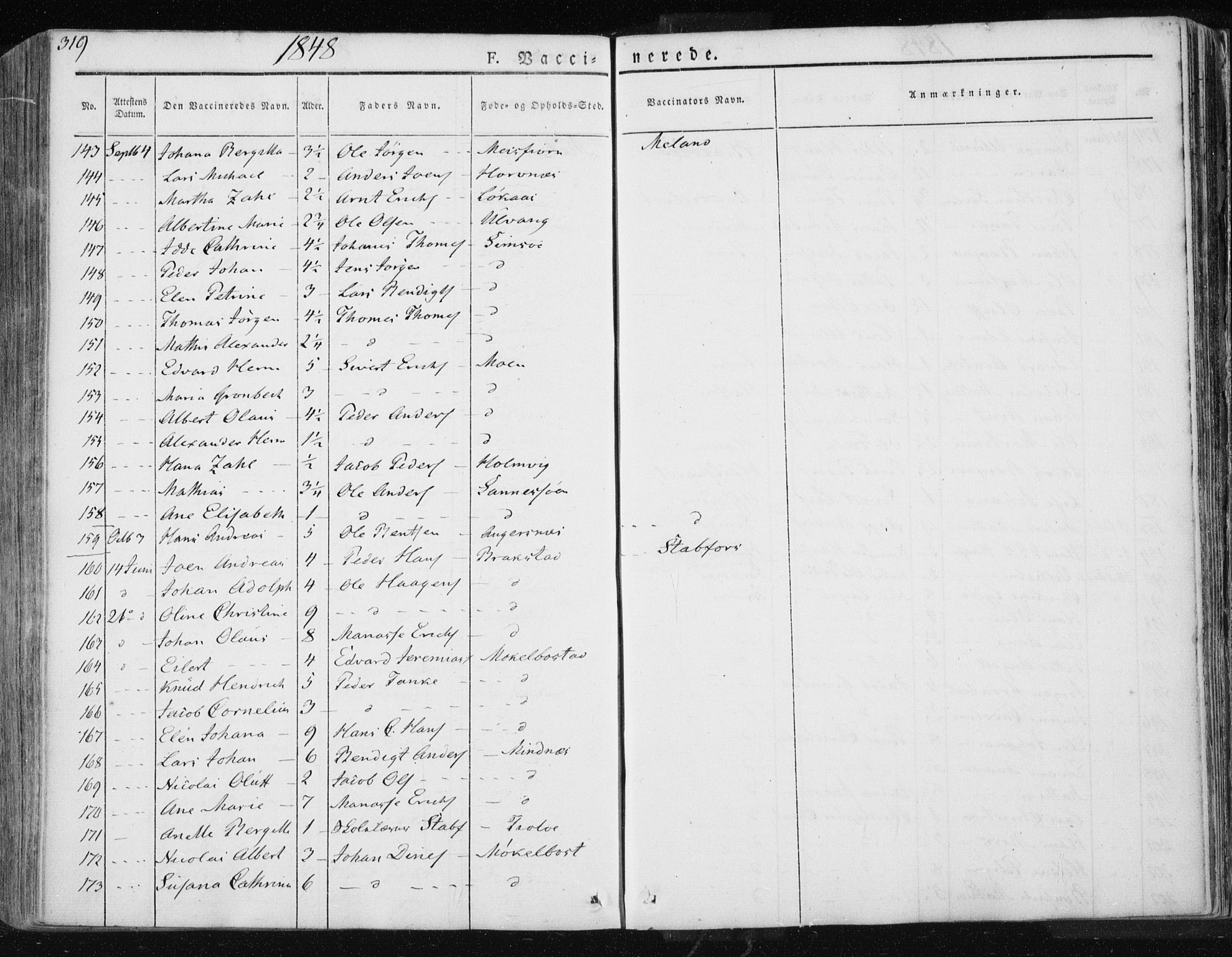 Ministerialprotokoller, klokkerbøker og fødselsregistre - Nordland, AV/SAT-A-1459/830/L0447: Parish register (official) no. 830A11, 1831-1854, p. 319