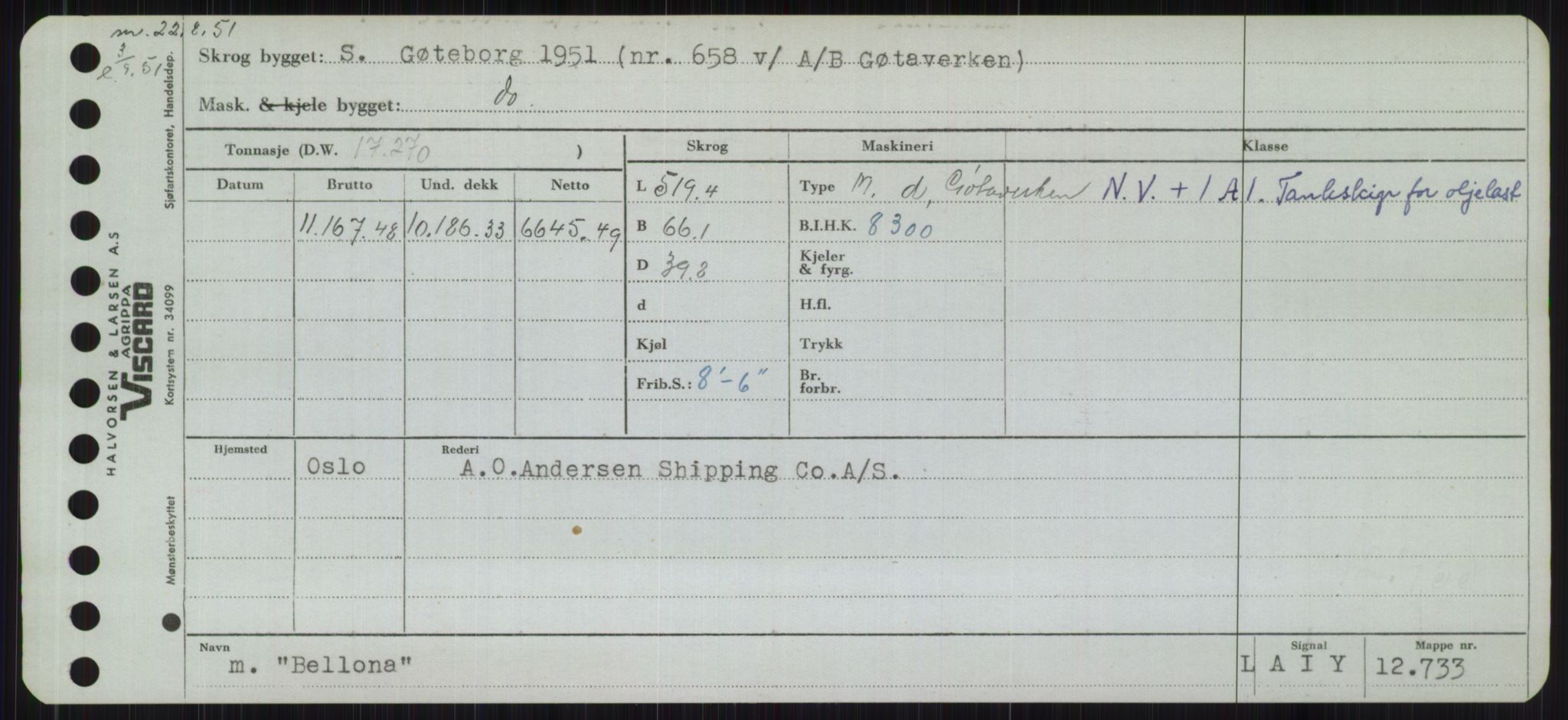 Sjøfartsdirektoratet med forløpere, Skipsmålingen, RA/S-1627/H/Hb/L0001: Fartøy, A-D, p. 193