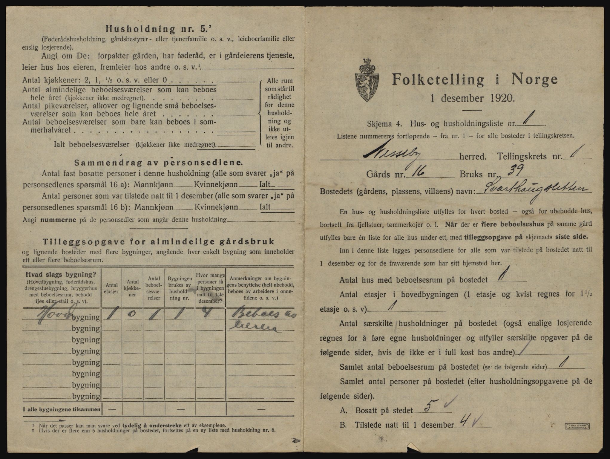 SATØ, 1920 census for Nesseby, 1920, p. 35