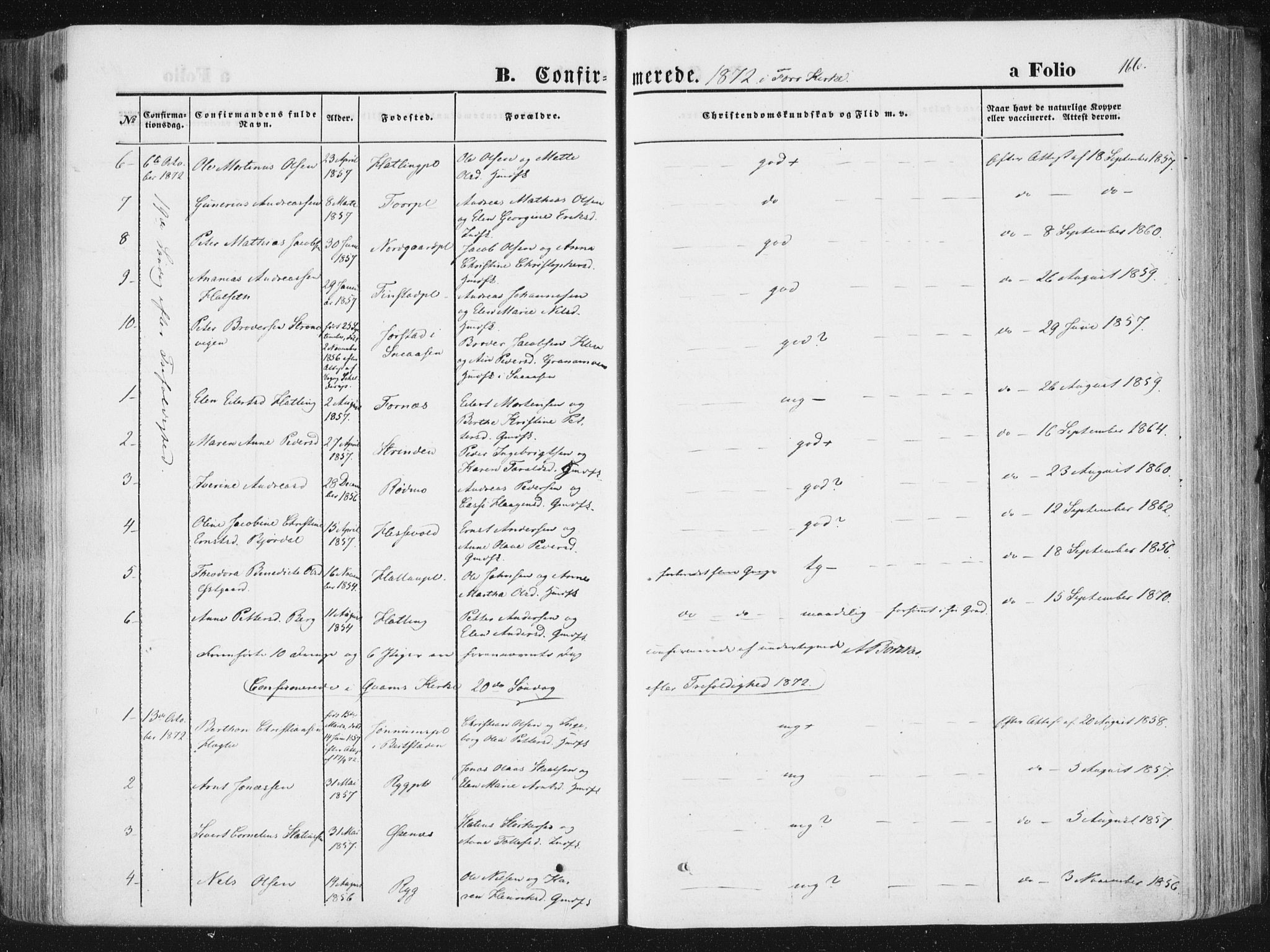 Ministerialprotokoller, klokkerbøker og fødselsregistre - Nord-Trøndelag, SAT/A-1458/746/L0447: Parish register (official) no. 746A06, 1860-1877, p. 166