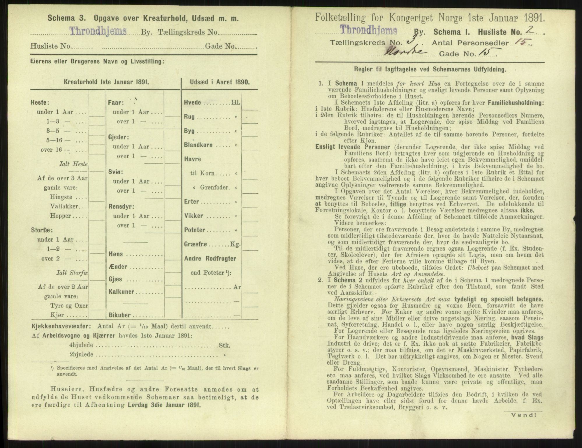 RA, 1891 census for 1601 Trondheim, 1891, p. 350