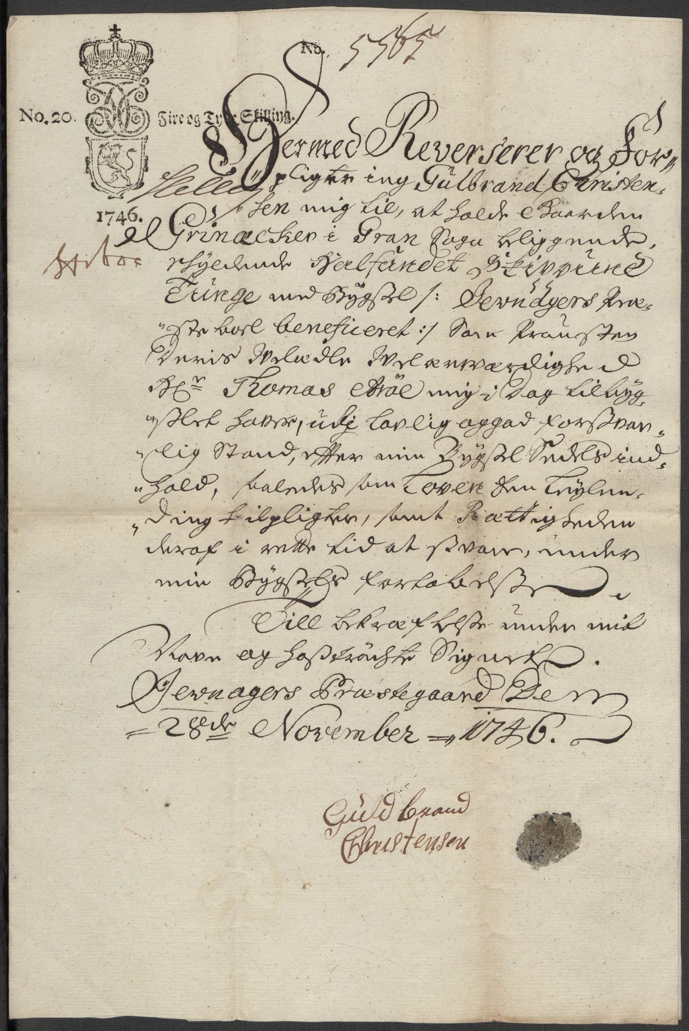 Riksarkivets diplomsamling, RA/EA-5965/F15/L0014: Prestearkiv - Oppland, 1696-1879, p. 86