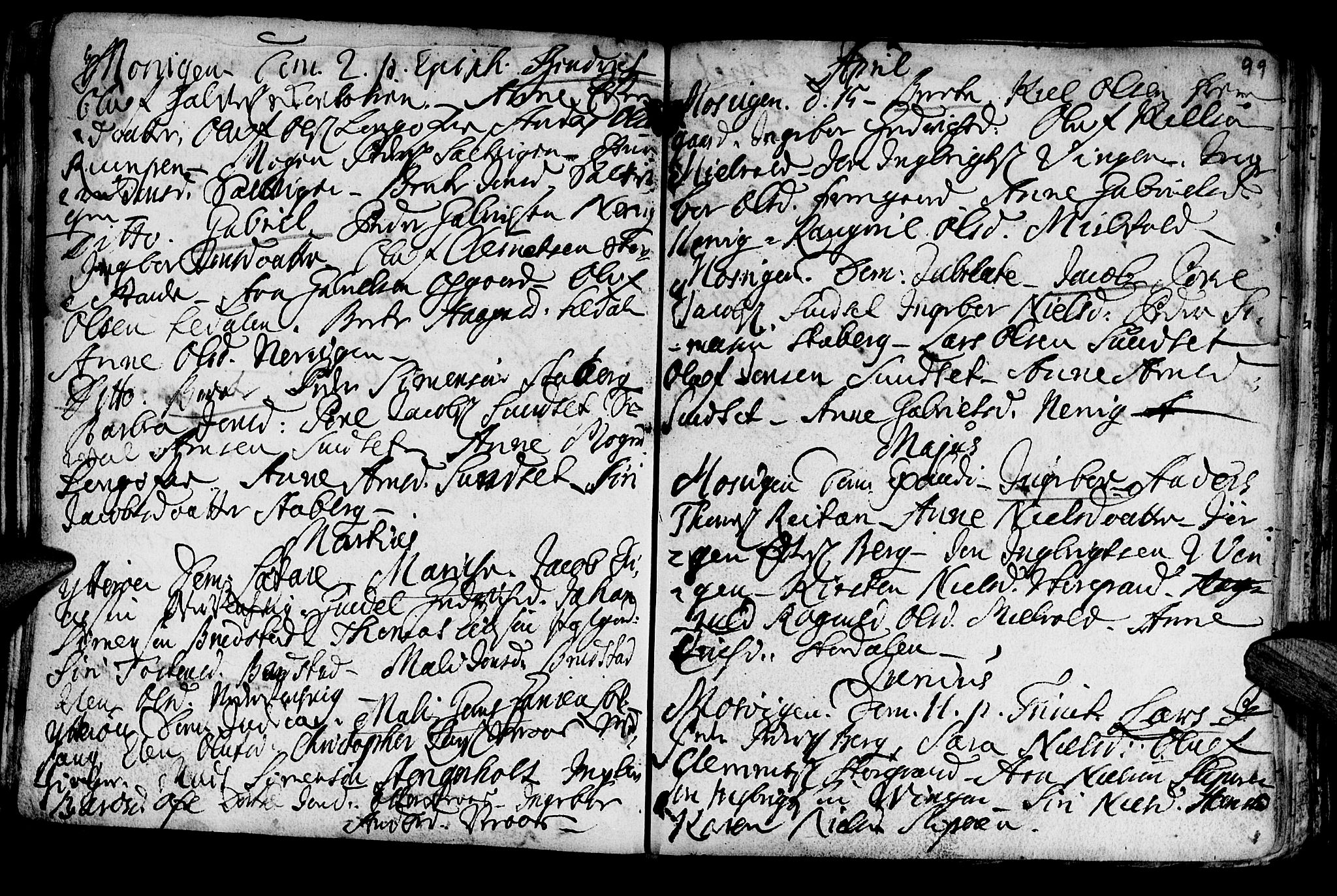 Ministerialprotokoller, klokkerbøker og fødselsregistre - Nord-Trøndelag, SAT/A-1458/722/L0215: Parish register (official) no. 722A02, 1718-1755, p. 99